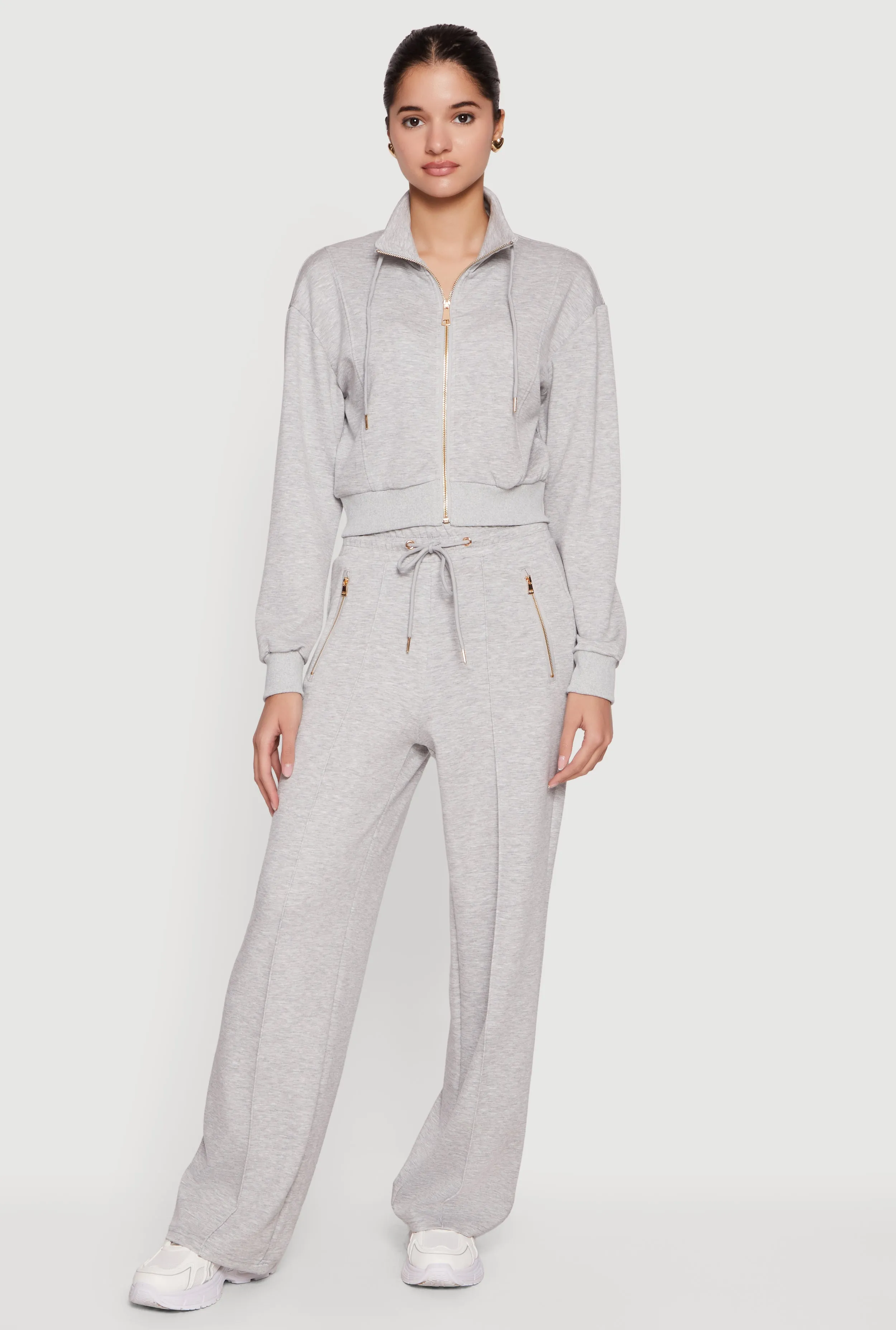 Zipper Detail Straight Leg Sweatpants sold by Rainbow product image thumbnail 2