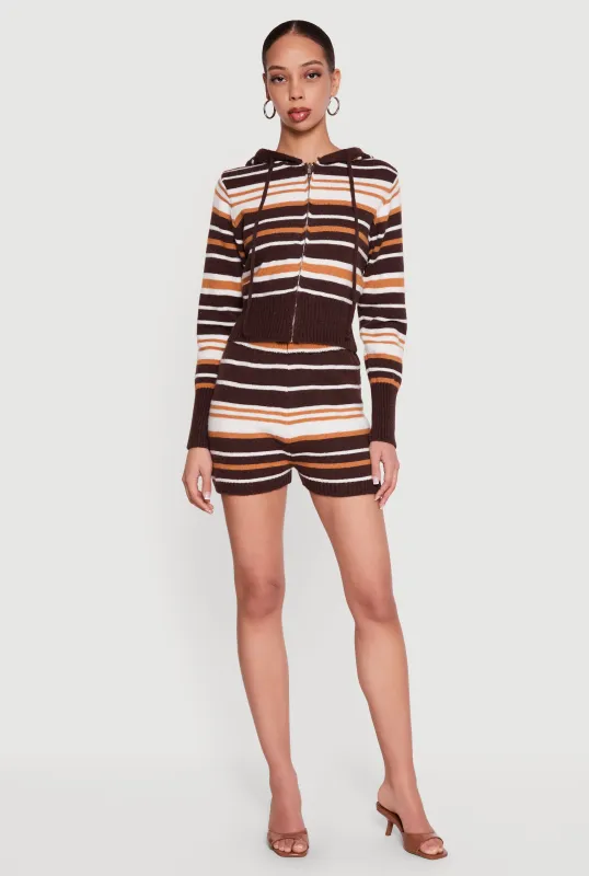 Striped Drawstring Shorts made by Daisy