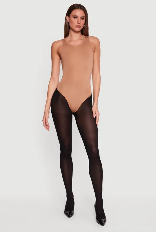 Scoop Neck Racerback Bodysuit made by Daisy