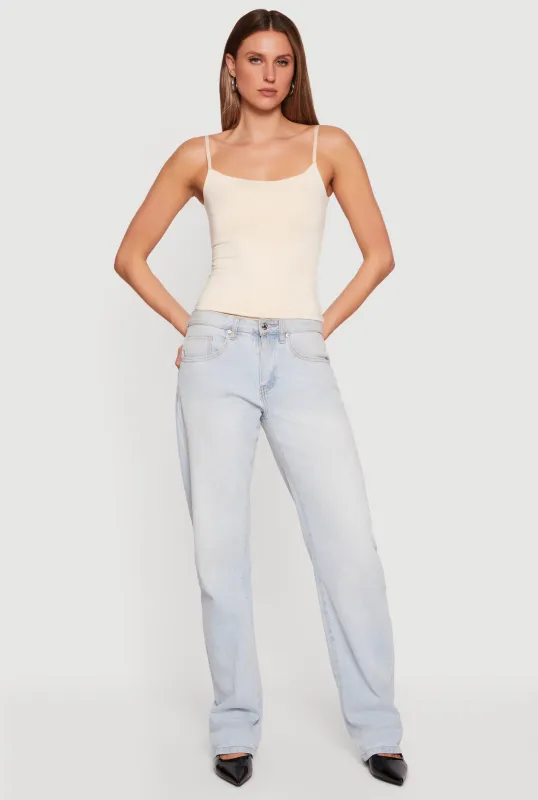 Scoop Neck Padded Cup Cami made by Rainbow