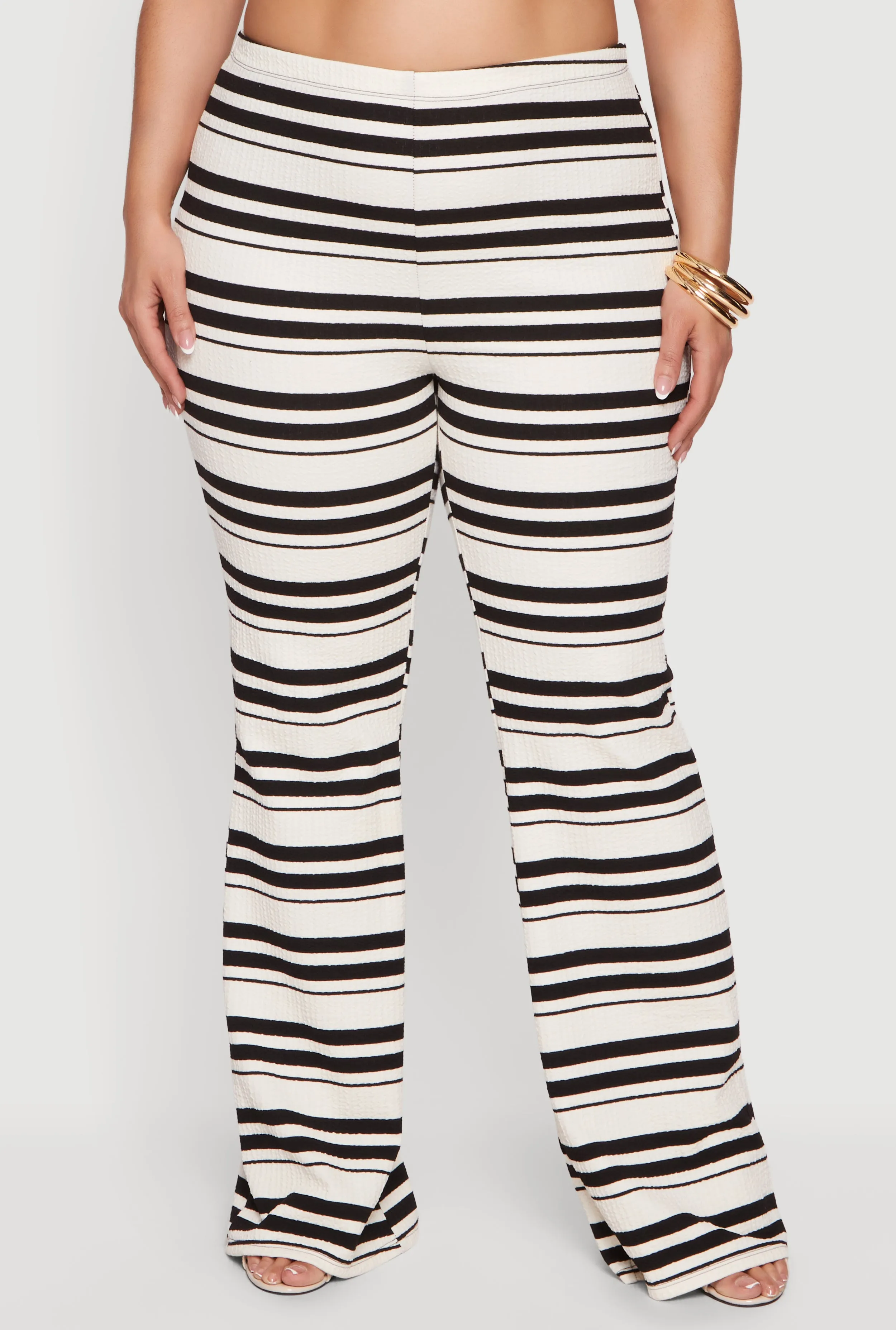 Plus Size Striped High Waisted Pants sold by Rainbow product image thumbnail 3
