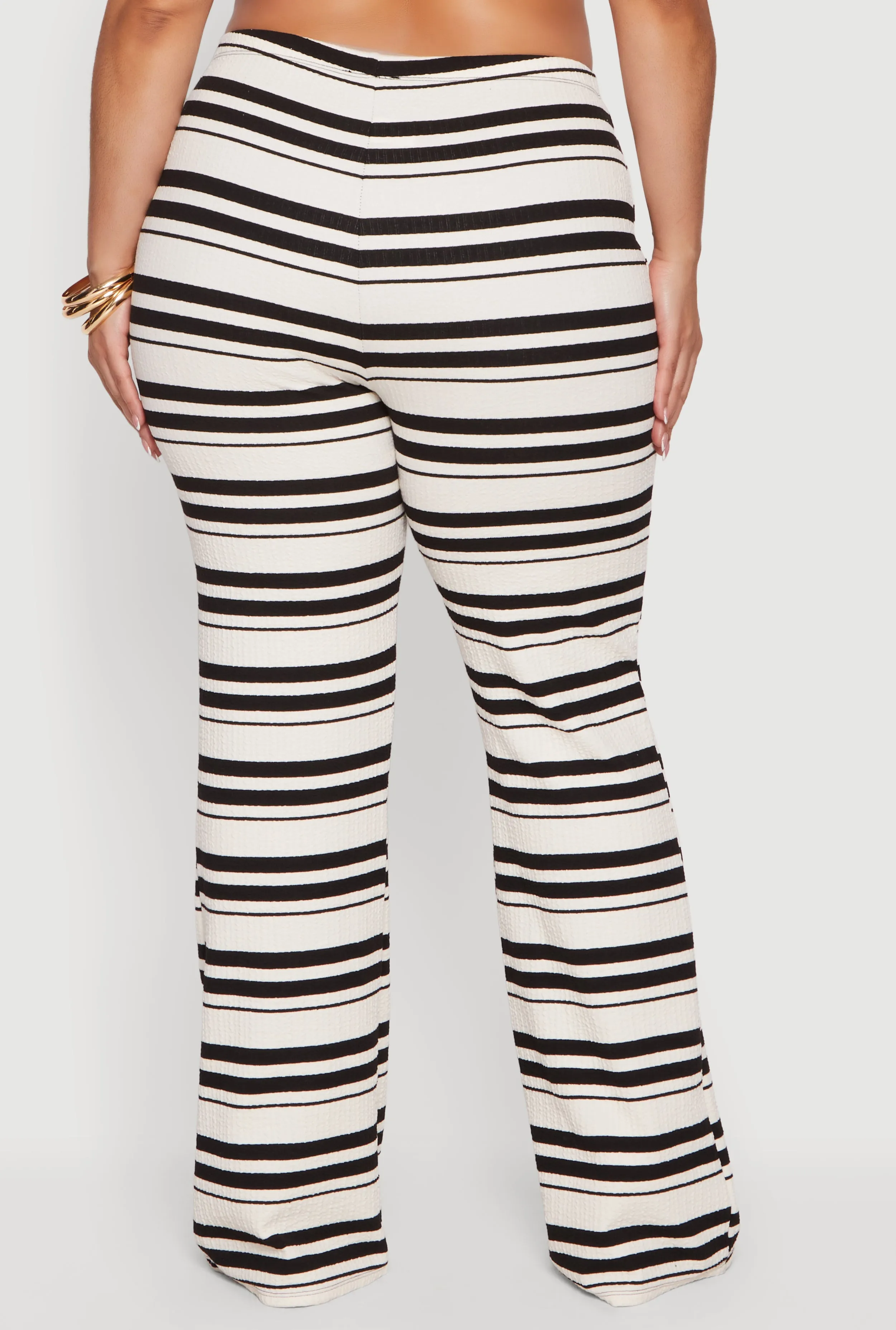 Plus Size Striped High Waisted Pants sold by Rainbow product image thumbnail 5