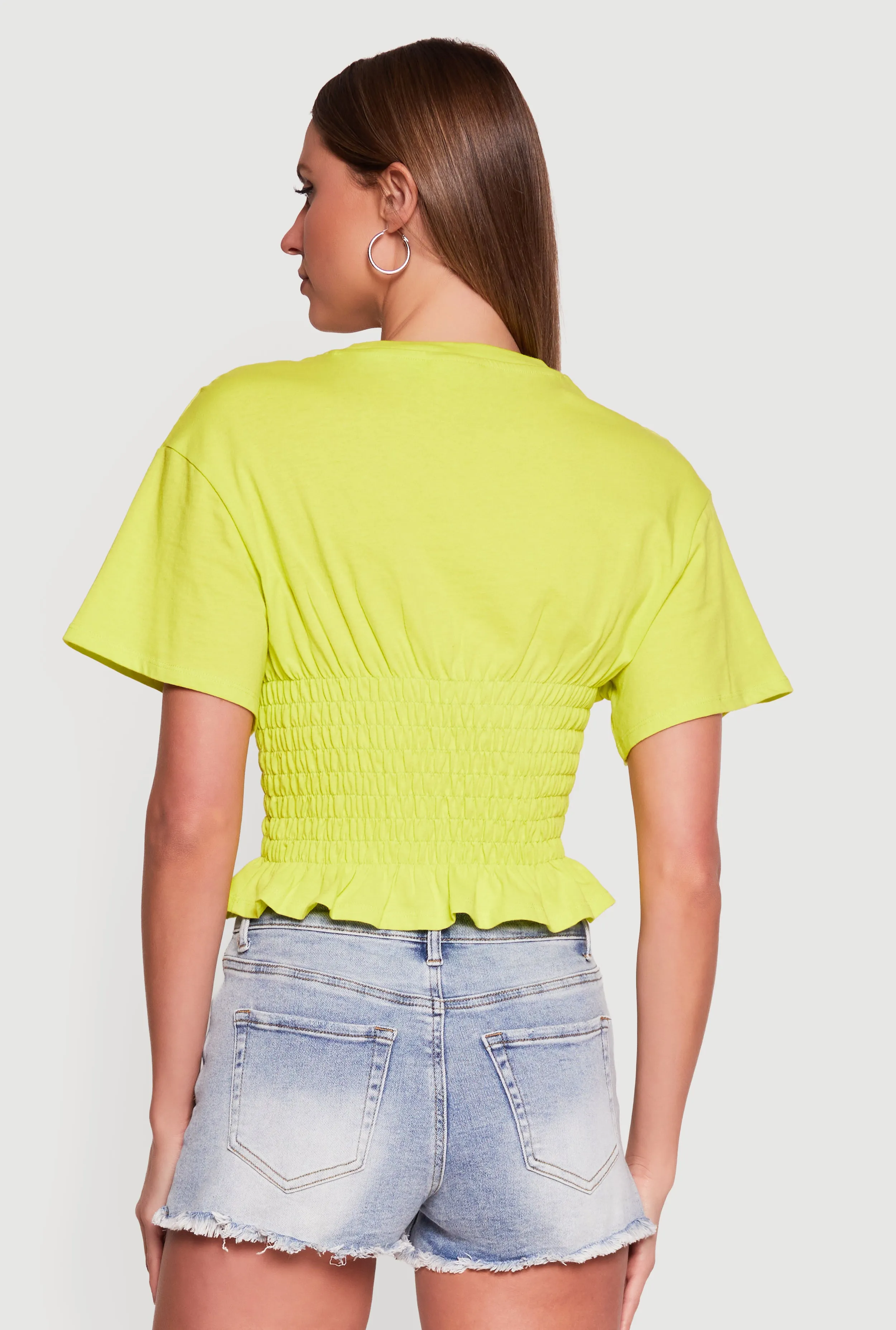 Smocked Waist Dolman Sleeve Top sold by Rainbow product image thumbnail 5