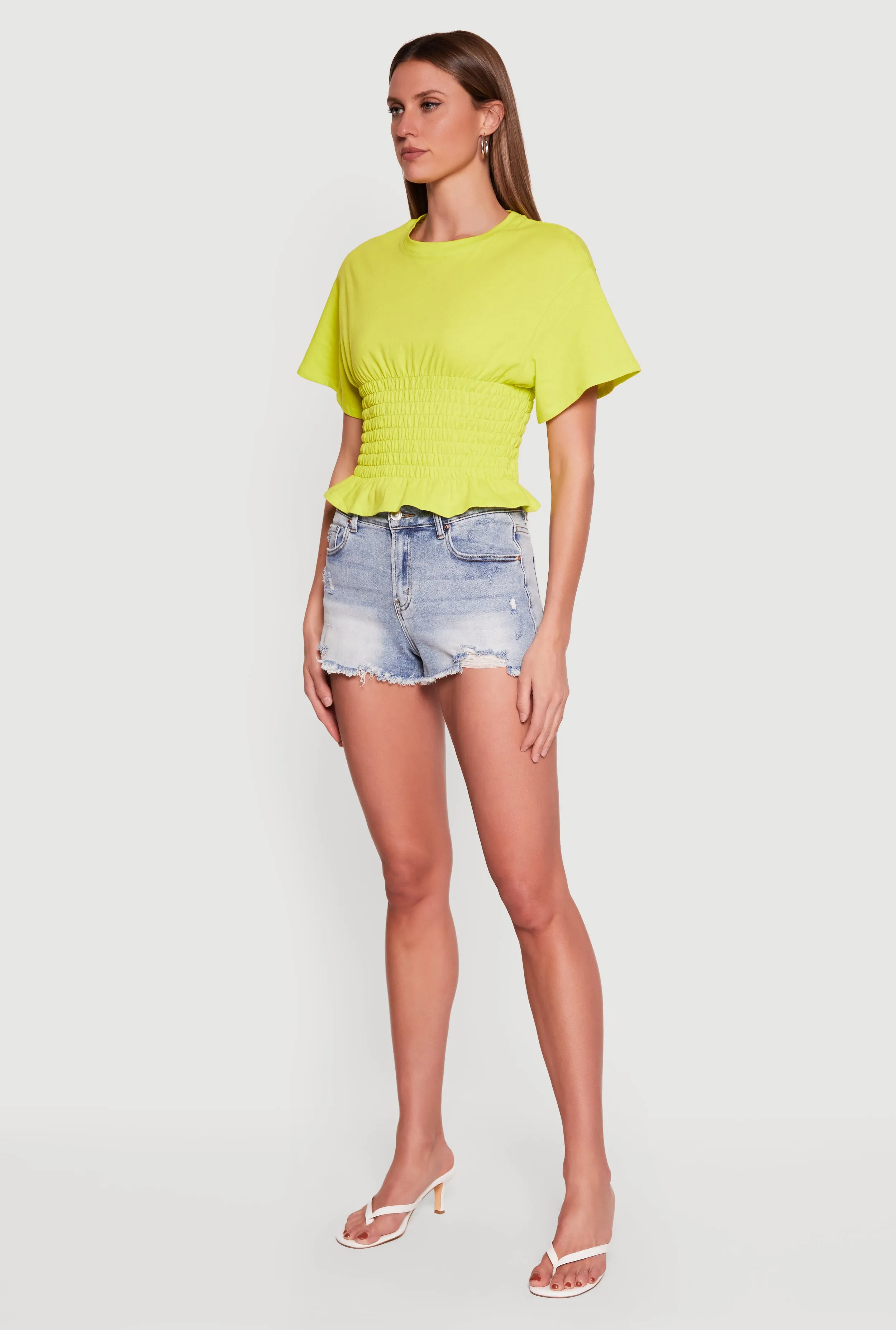 Smocked Waist Dolman Sleeve Top sold by Rainbow product image thumbnail 3