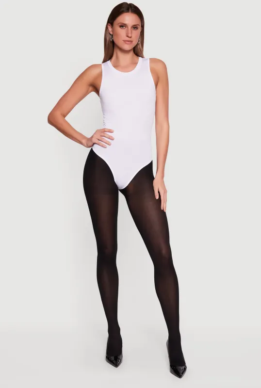 Scoop Neck Racerback Bodysuit made by Daisy
