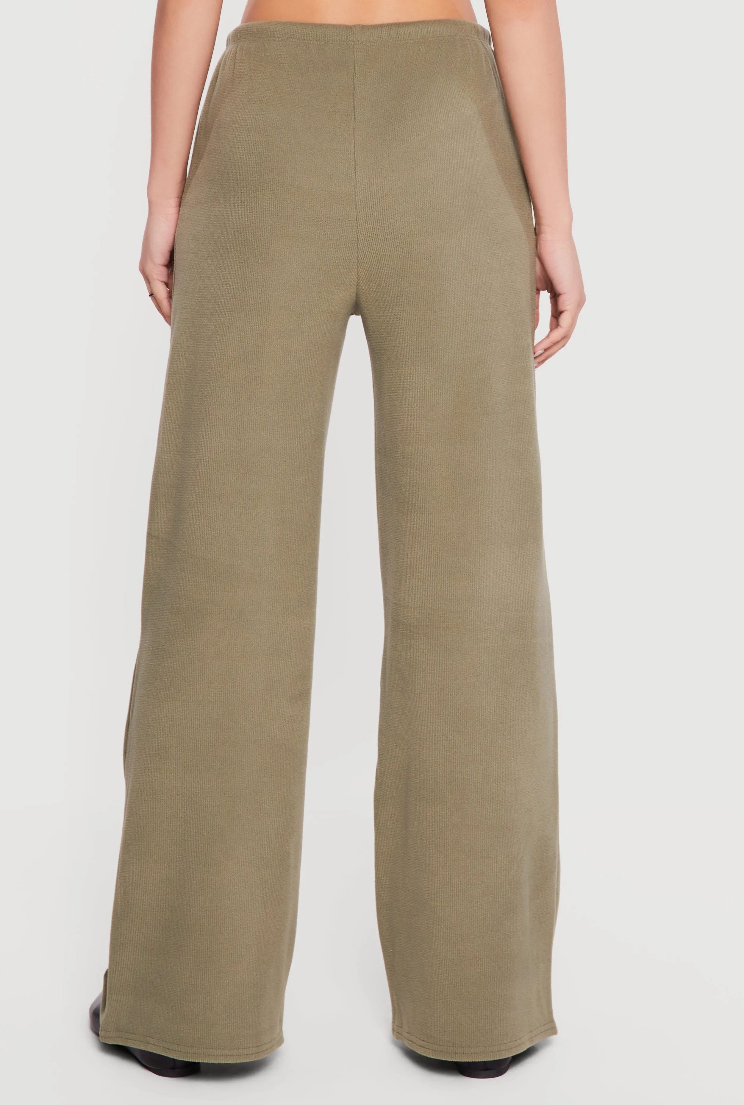 Brushed Knit Wide Leg Drawstring Pants sold by Rainbow product image thumbnail 5