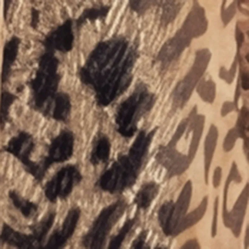 Lurex Animal Print Fringe Hem Fishnet Swim Cover Up sold by Rainbow product image thumbnail 4