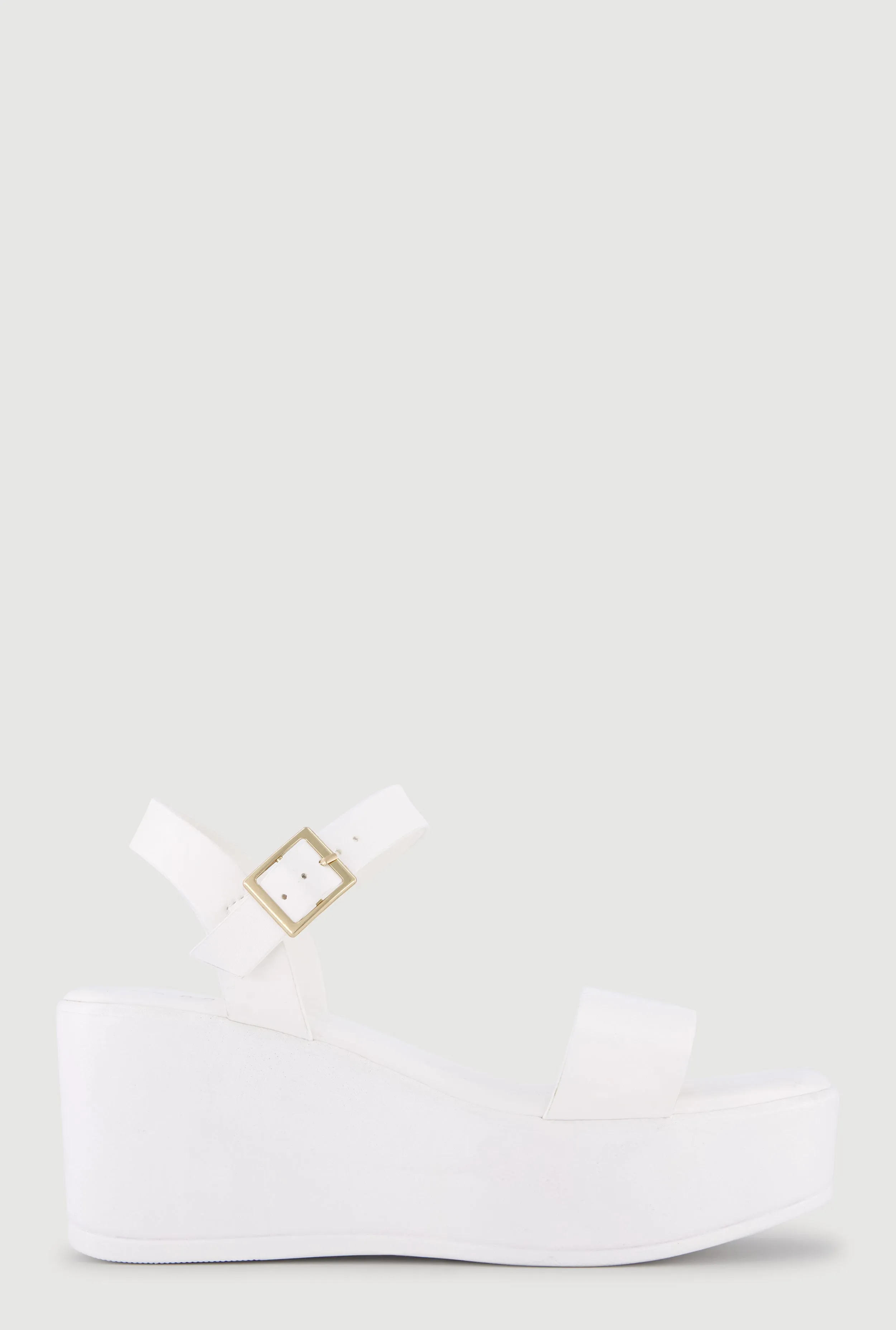 Faux Leather Open Toe Wedges sold by Rainbow product image thumbnail 2