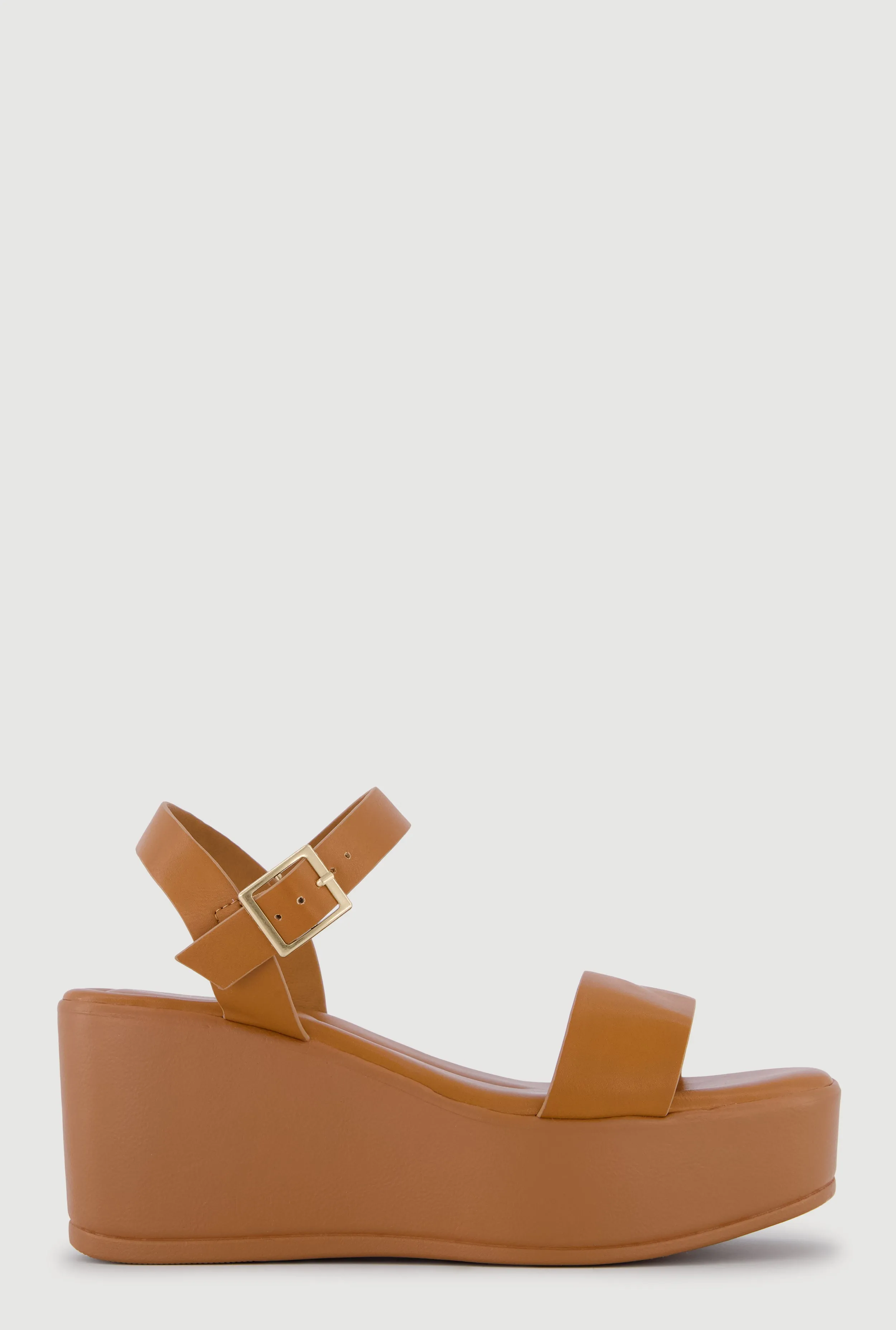 Faux Leather Open Toe Wedges sold by Rainbow product image thumbnail 2