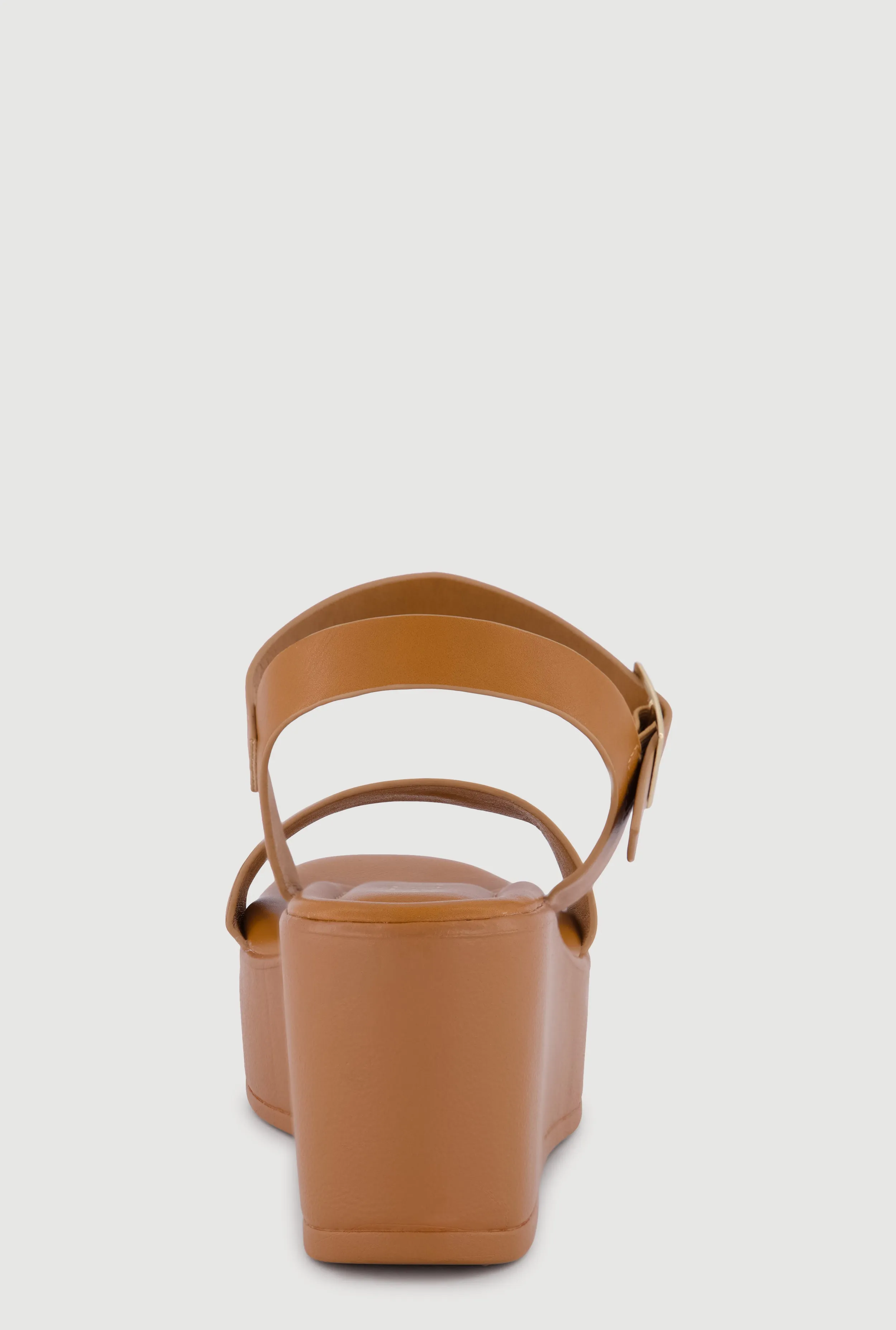 Faux Leather Open Toe Wedges sold by Rainbow product image thumbnail 3