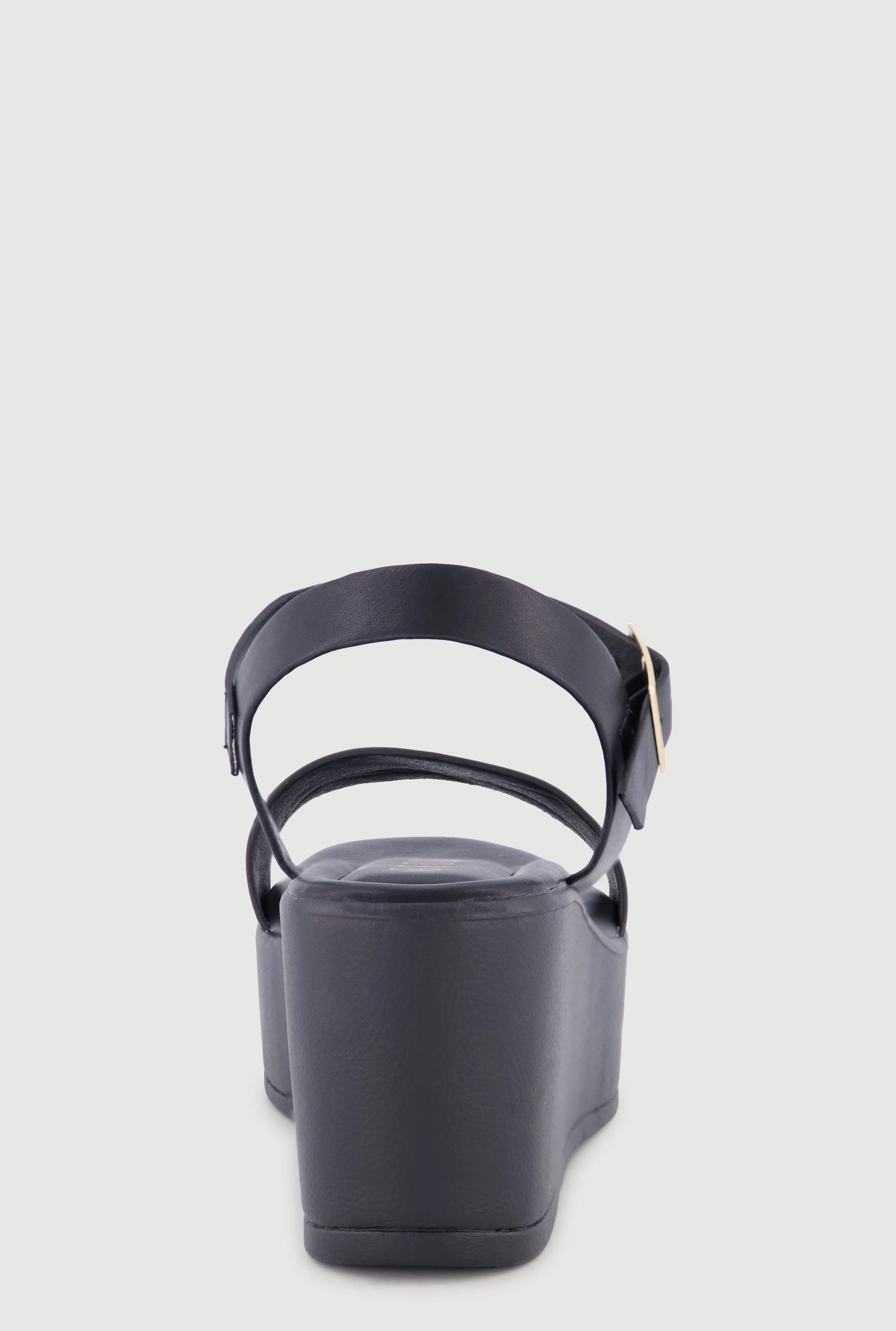 Faux Leather Open Toe Wedges sold by Rainbow product image thumbnail 3