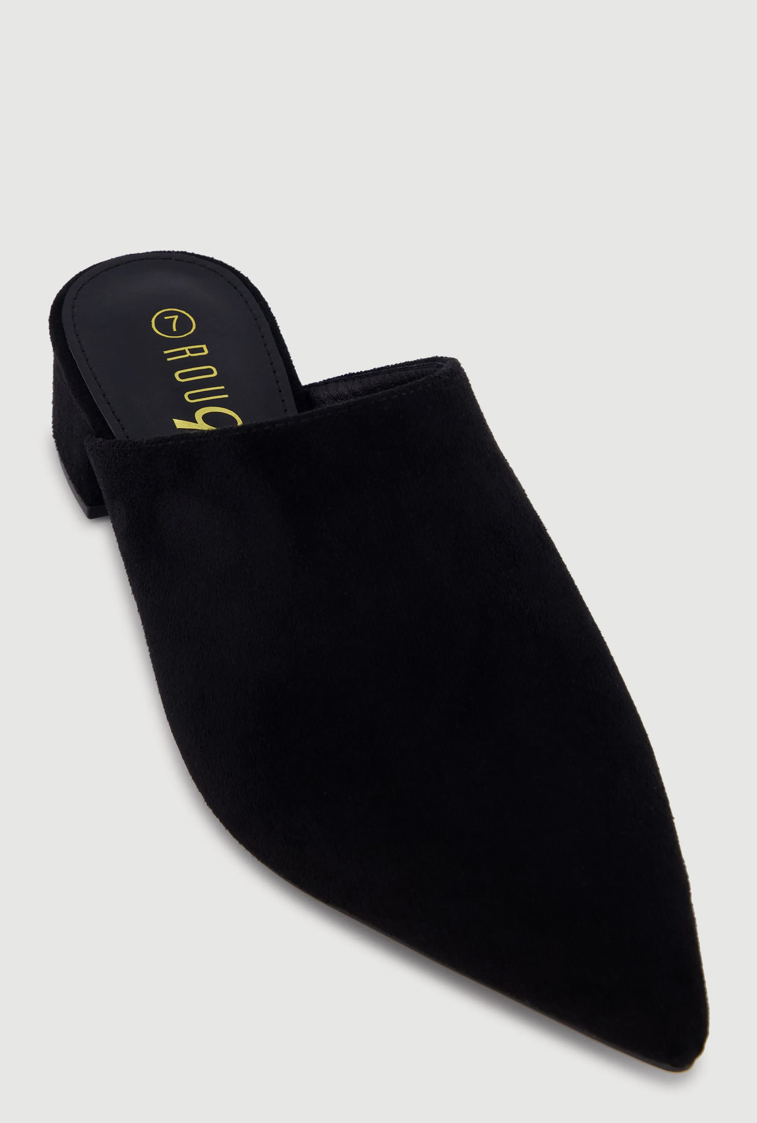 Pointed Toe Block Heel Mules sold by Rainbow