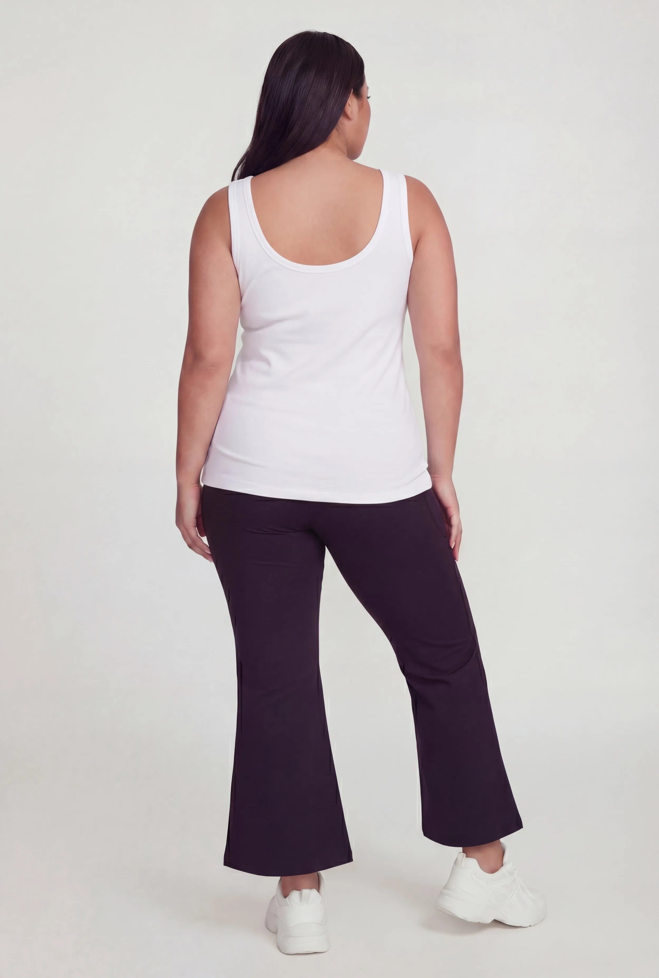 Plus Size Ribbed Knit Scoop Neck Tank Top sold by Rainbow product image thumbnail 5