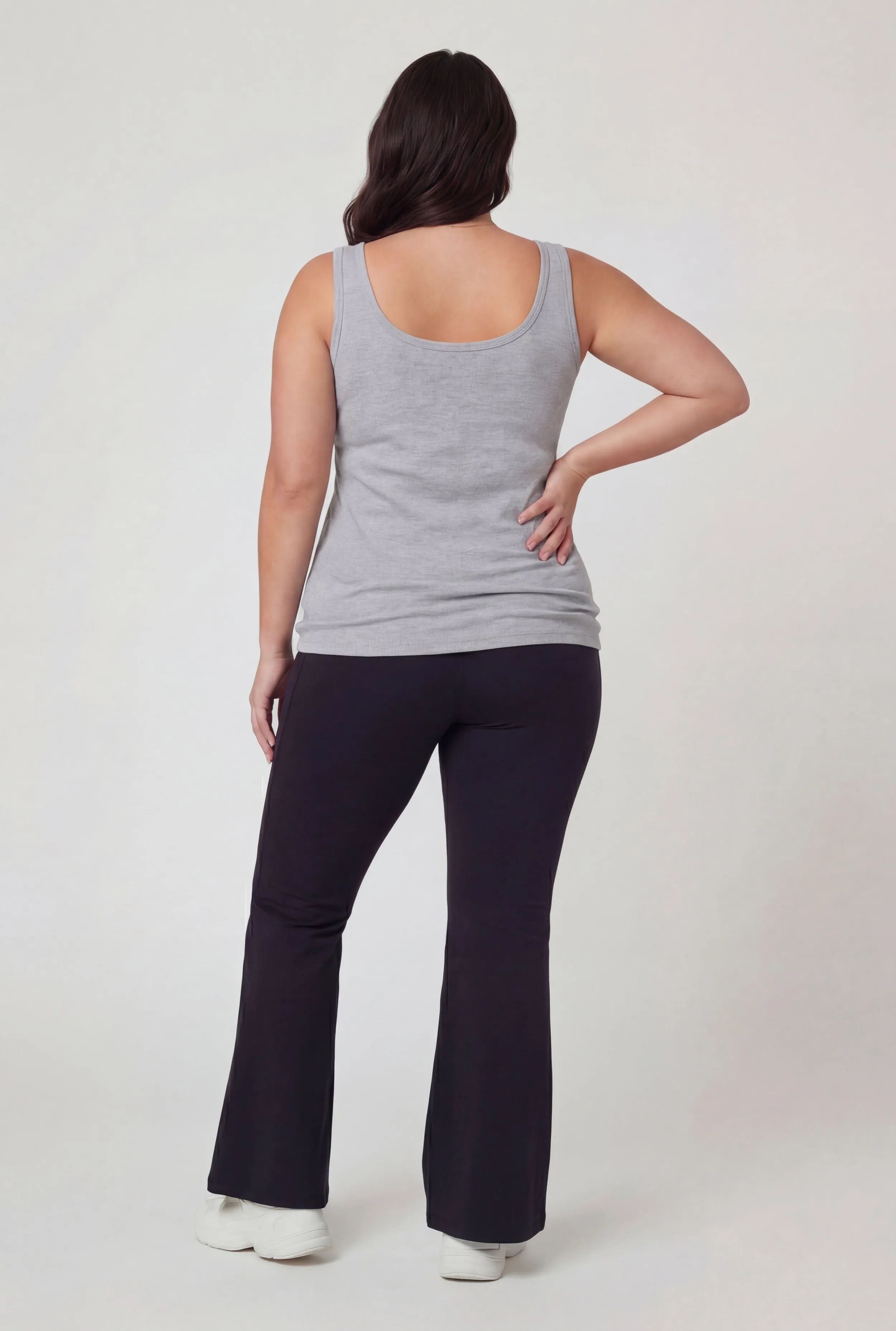 Plus Size Ribbed Knit Scoop Neck Tank Top sold by Rainbow product image thumbnail 5