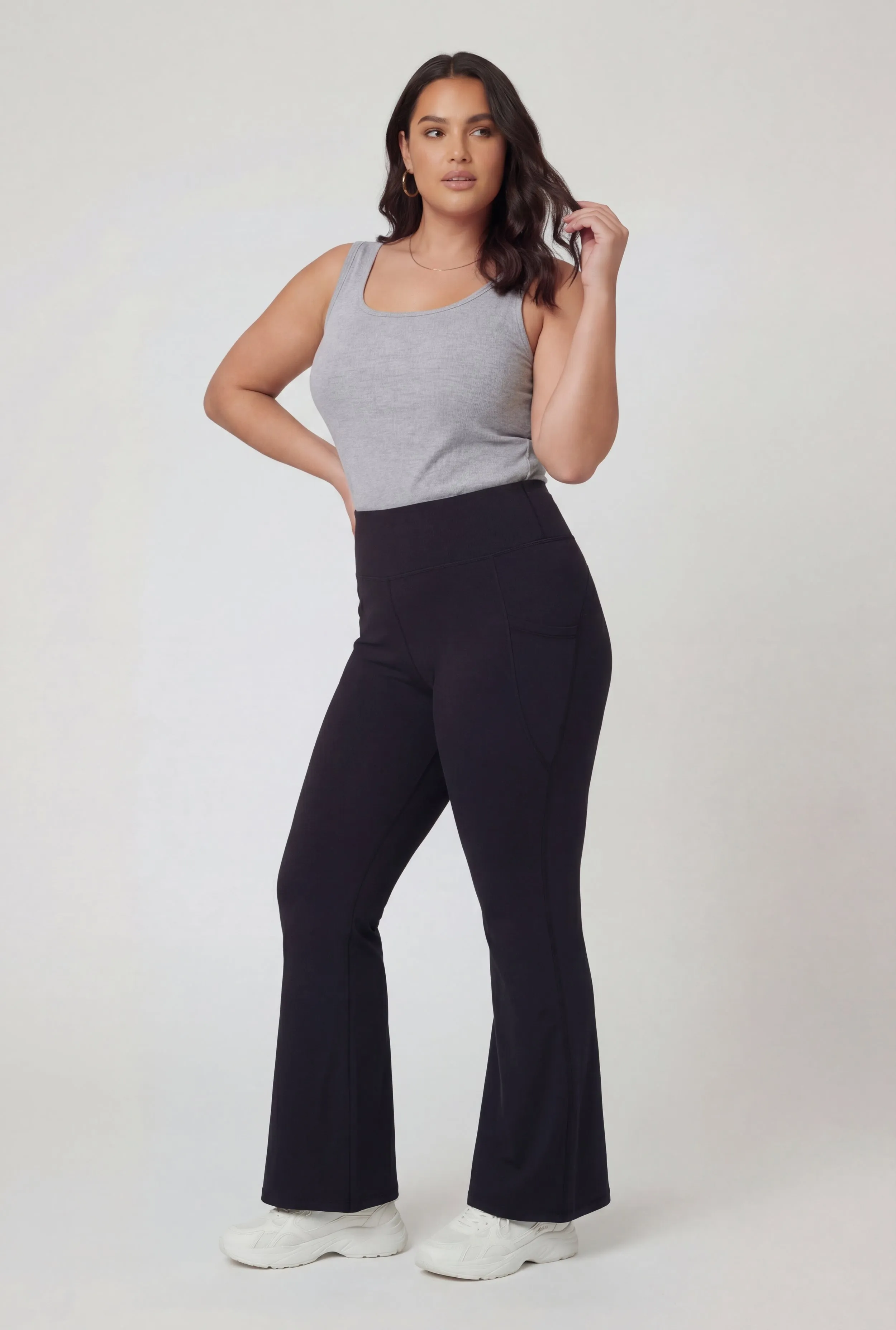 Plus Size Ribbed Knit Scoop Neck Tank Top sold by Rainbow product image thumbnail 3