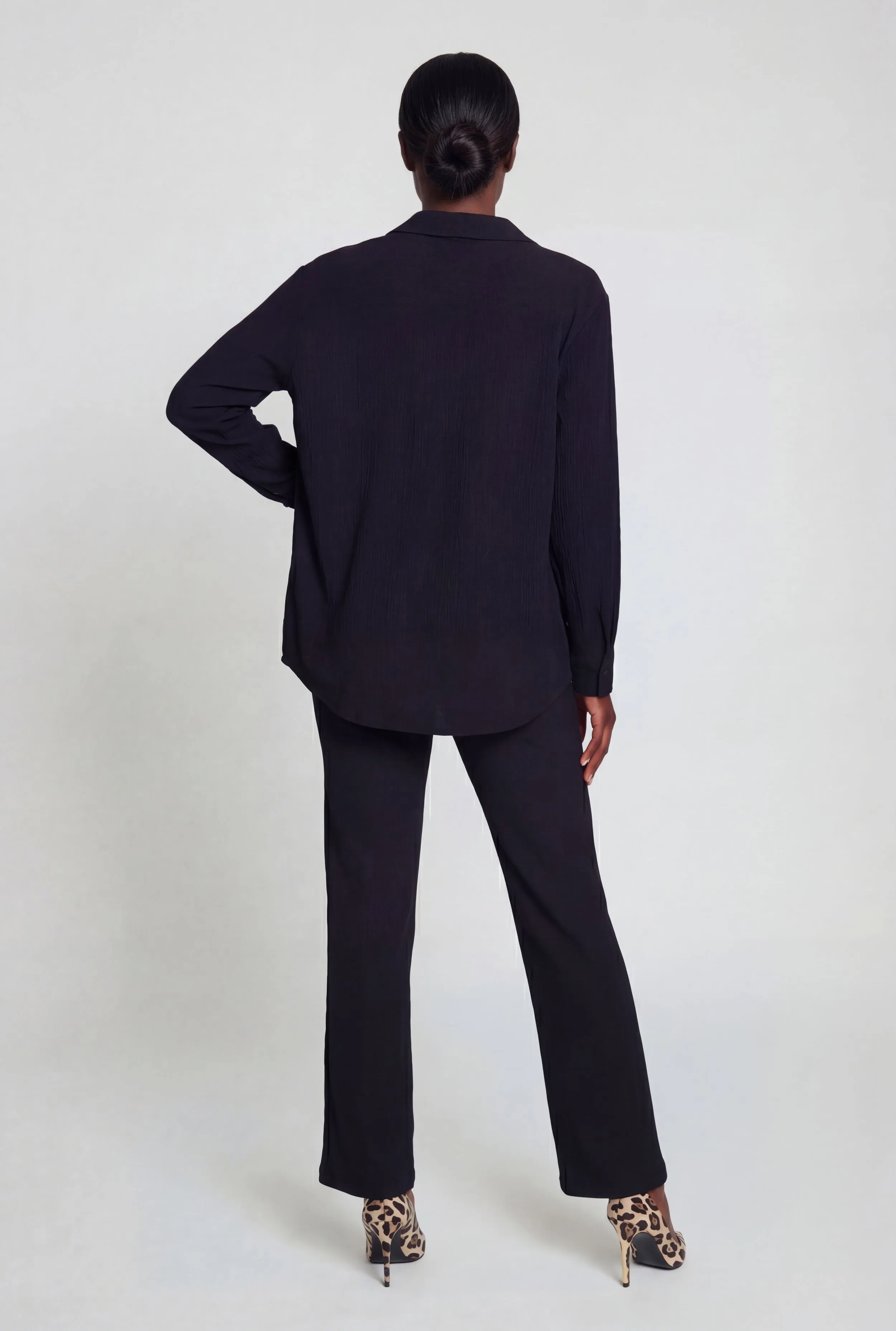 Solid Textured Knit Button Front Long Sleeve Shirt sold by Rainbow product image thumbnail 5