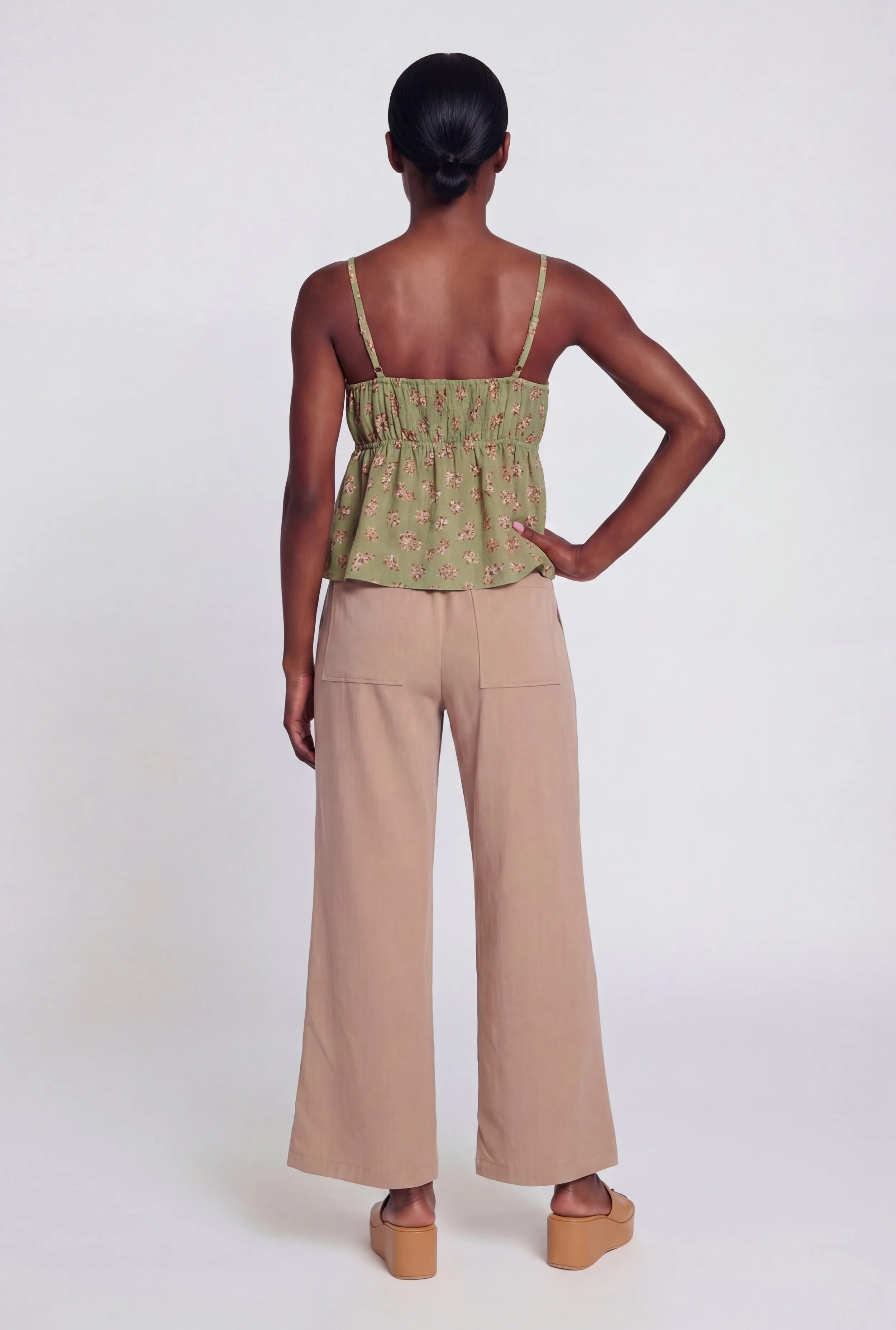 Floral Print Tie Front Keyhole Detail Top sold by Rainbow product image thumbnail 2