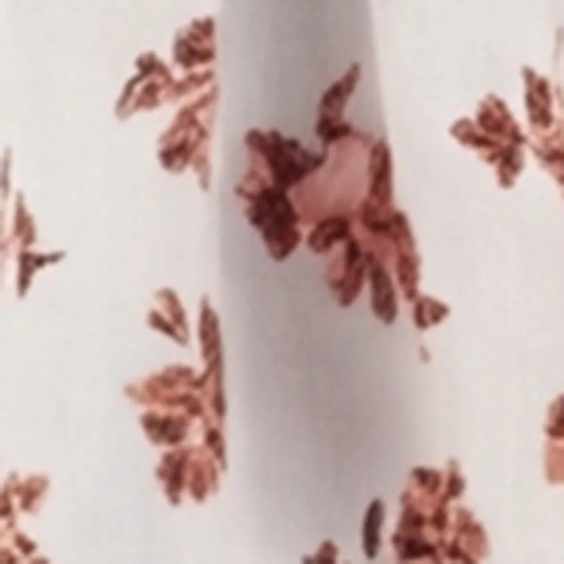 Floral Print Tie Front Keyhole Detail Top sold by Rainbow product image thumbnail 4