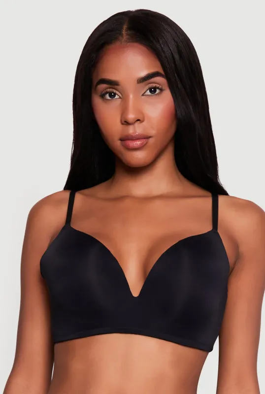 Solid Wireless Plunge Bra made by Rainbow