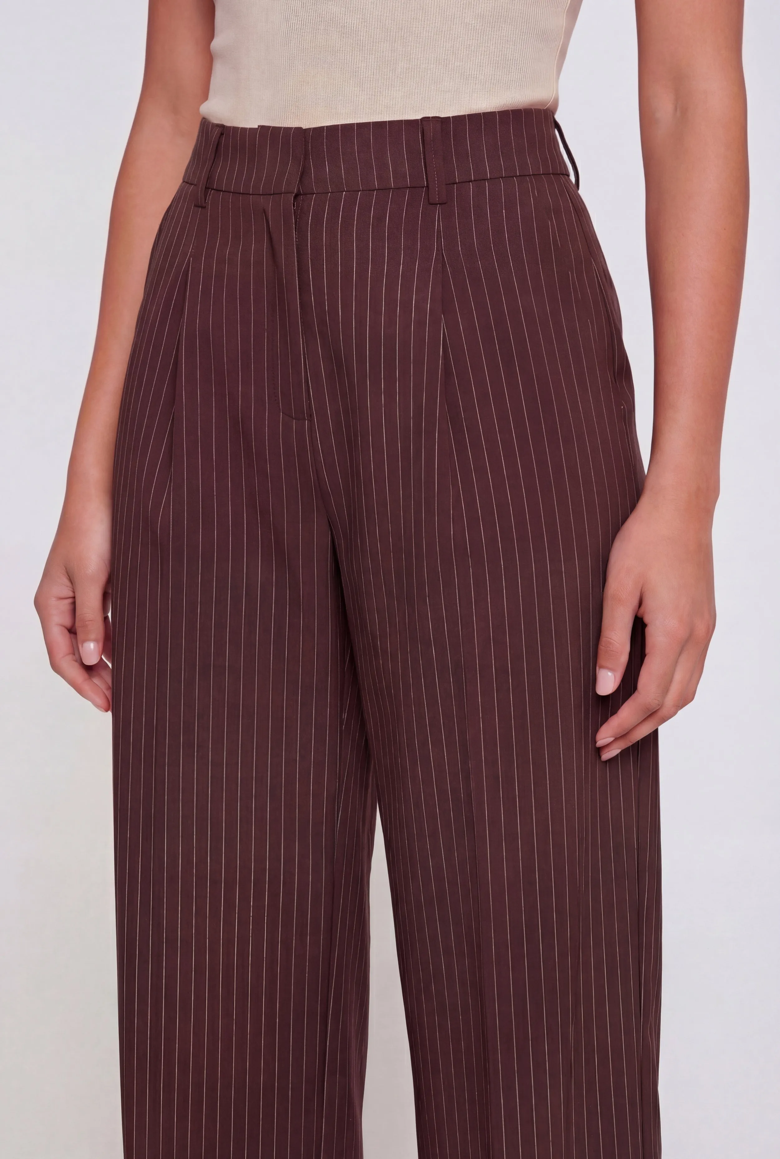 Striped High Waisted Straight Leg Pants sold by Rainbow product image thumbnail 3