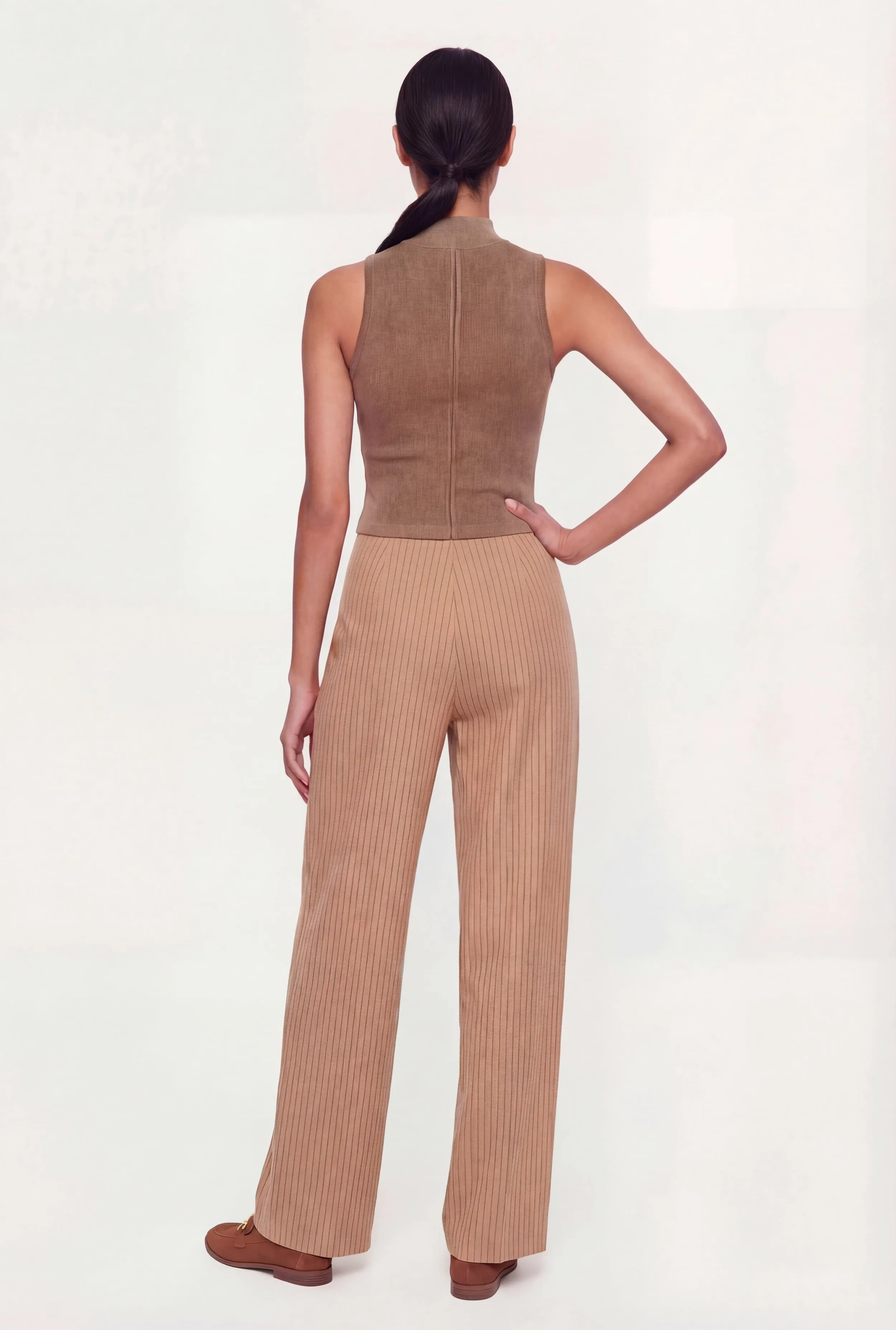 Striped High Waisted Straight Leg Pants sold by Rainbow product image thumbnail 5