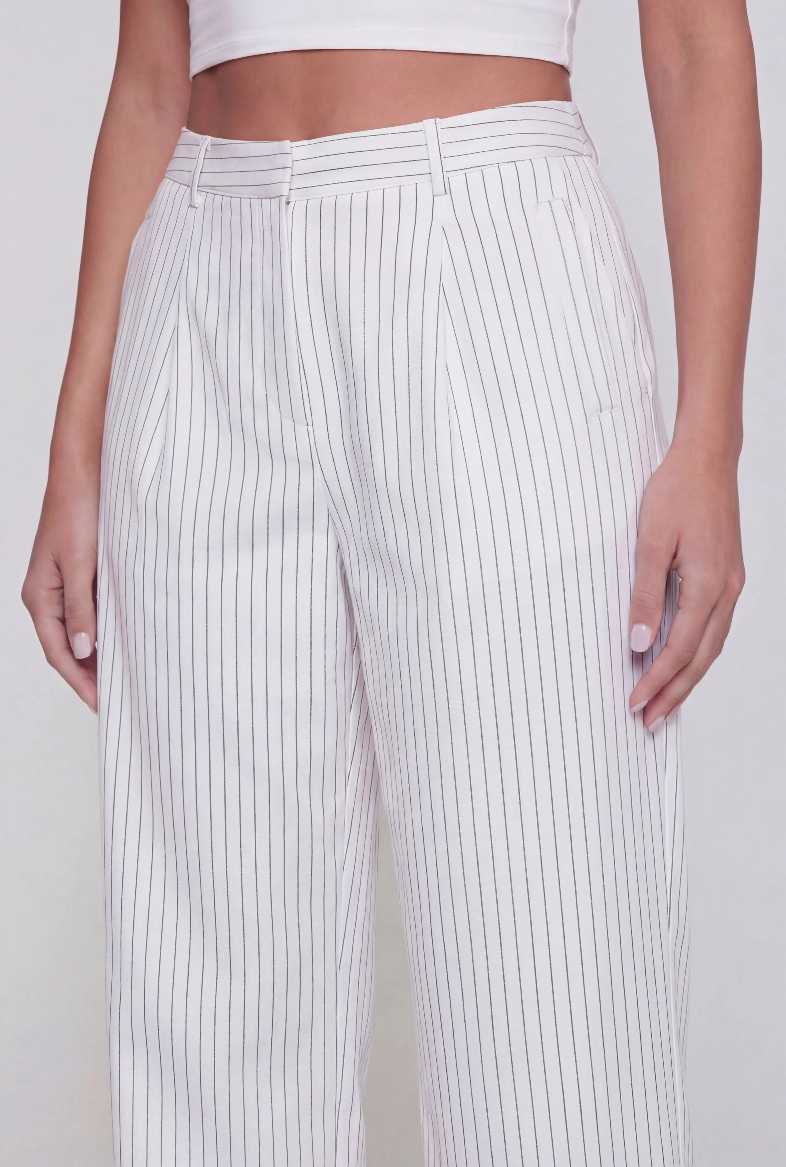 Striped High Waisted Straight Leg Pants sold by Rainbow product image thumbnail 3