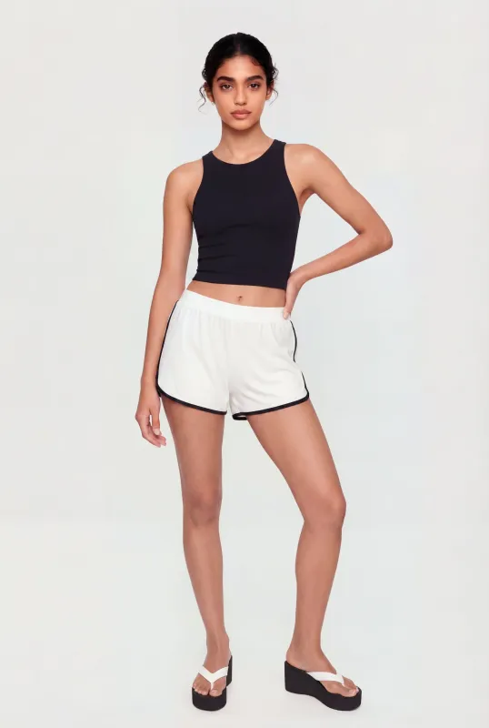 Contrast Trim Dolphin Shorts made by Rainbow