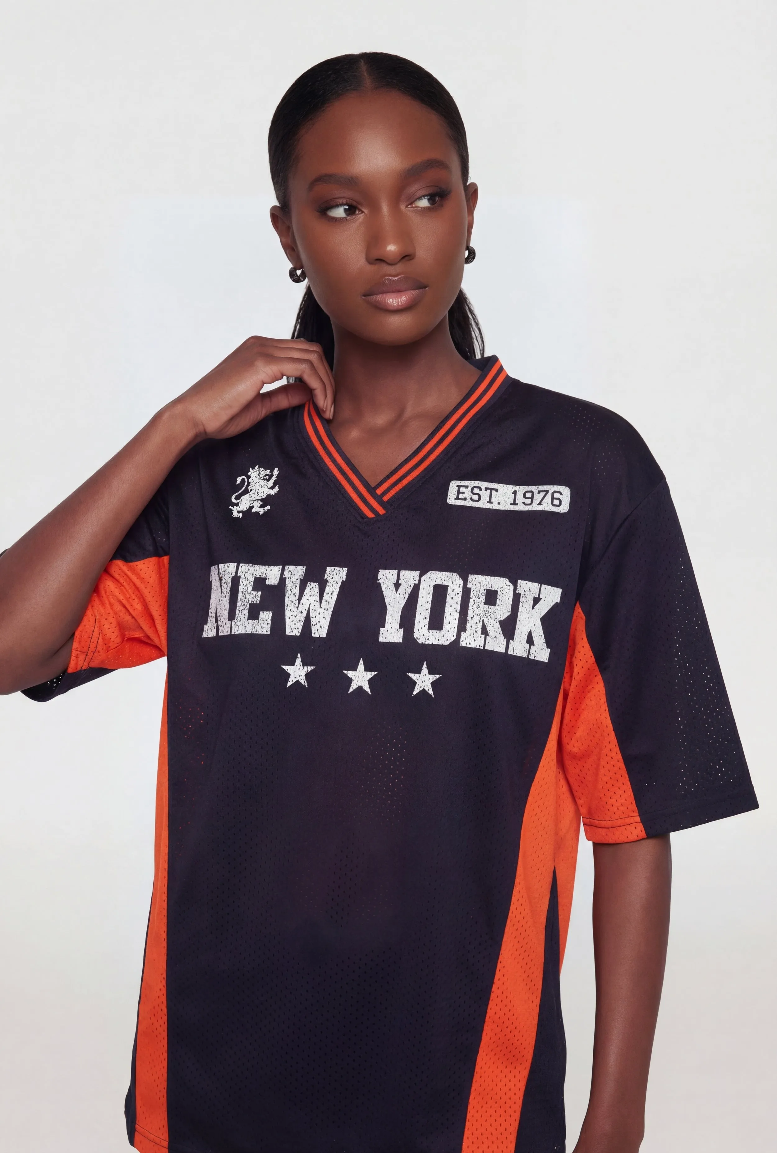 New York Graphic Short Sleeve V-Neck Jersey sold by Rainbow product image thumbnail 2