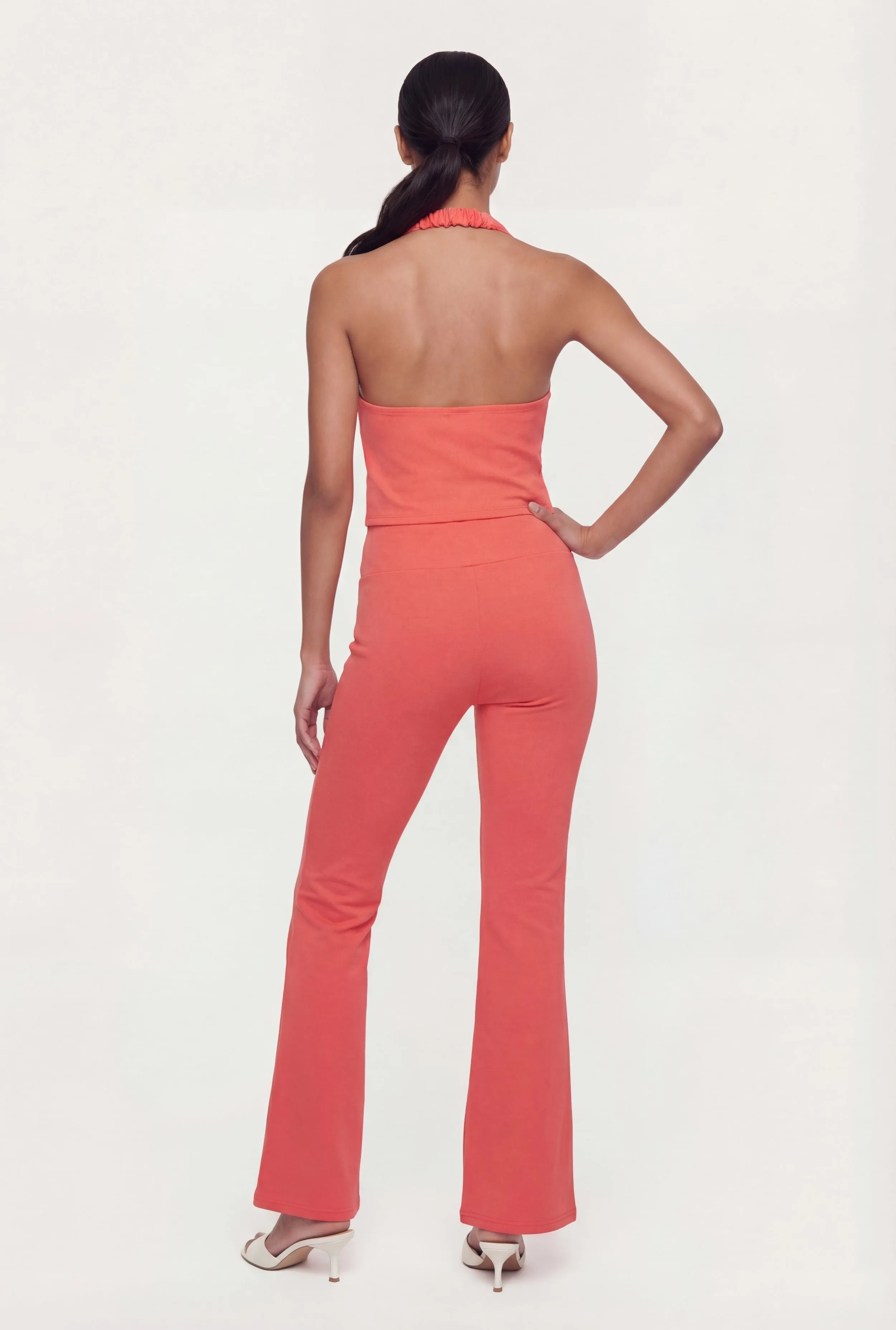 Elastic Halter Neck Flap Pocket Pintuck Detail Blouse sold by Rainbow product image thumbnail 5