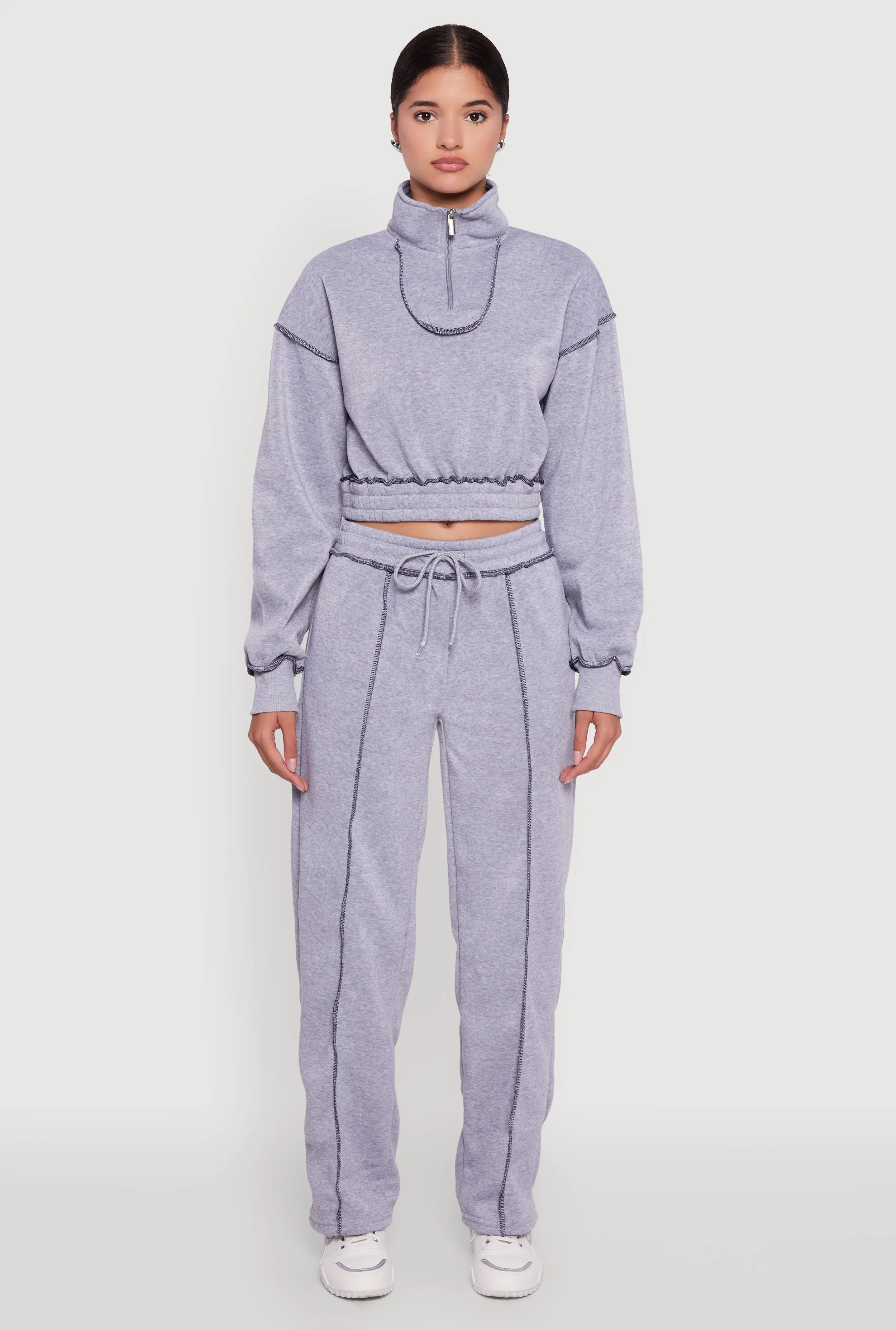 Mid Rise Fleece Straight Leg Sweatpants sold by Rainbow product image thumbnail 2