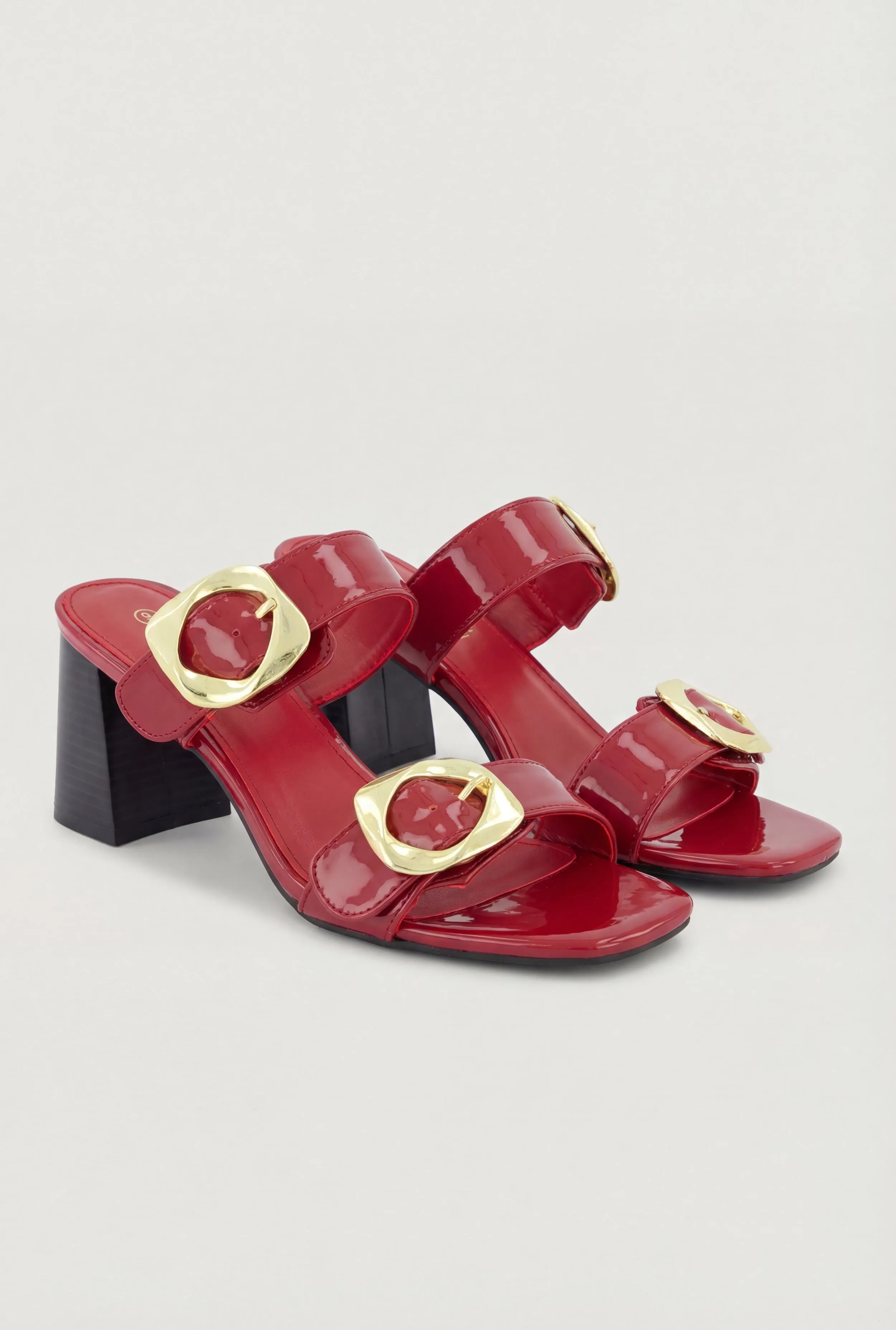 Double Buckle Band Block Heels sold by Rainbow product image thumbnail 3