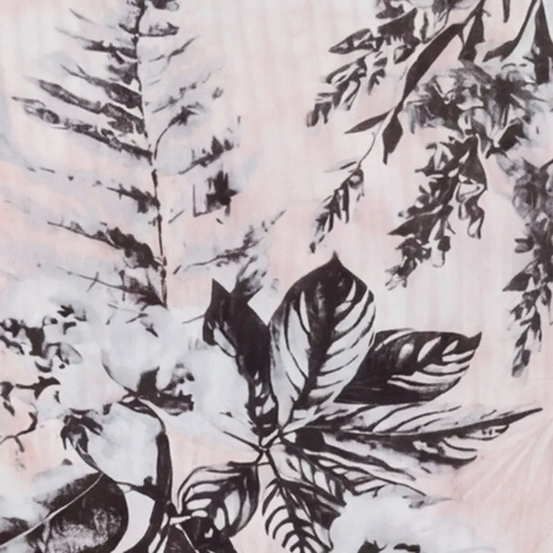 Plus Size Leaf Print Rib Knit Maxi Tank Dress sold by Rainbow product image thumbnail 4