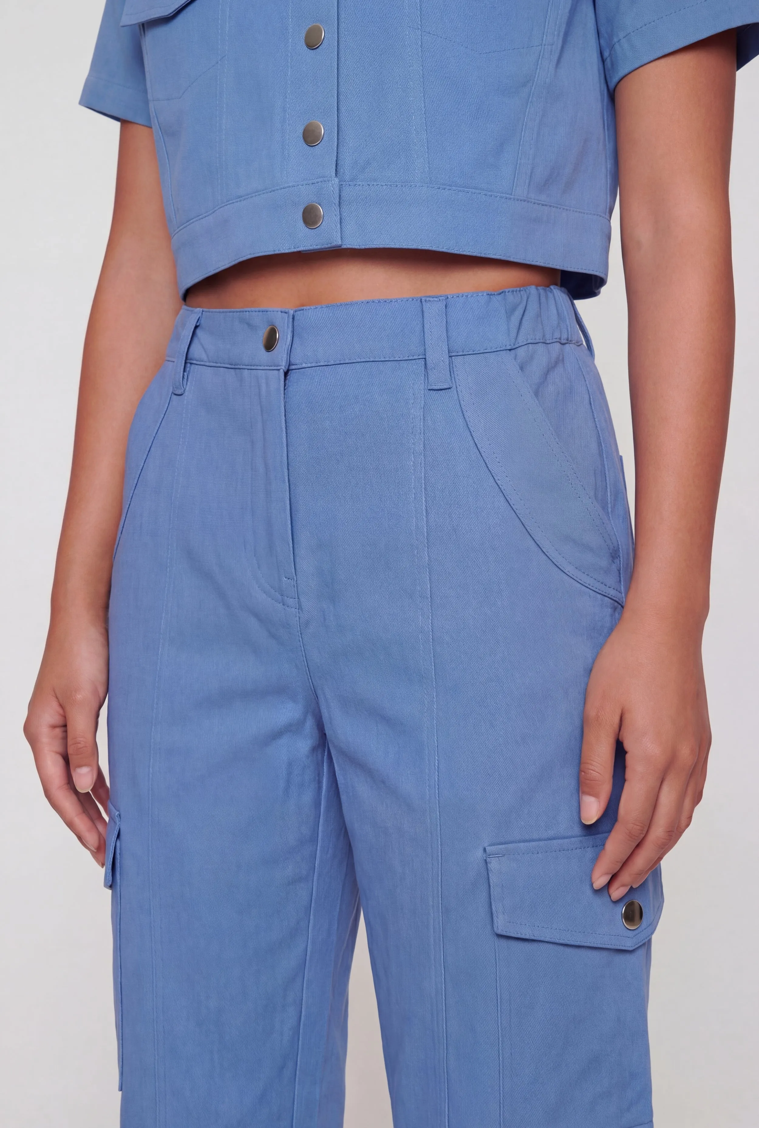 Nylon High Waisted Cargo Joggers sold by Rainbow product image thumbnail 3