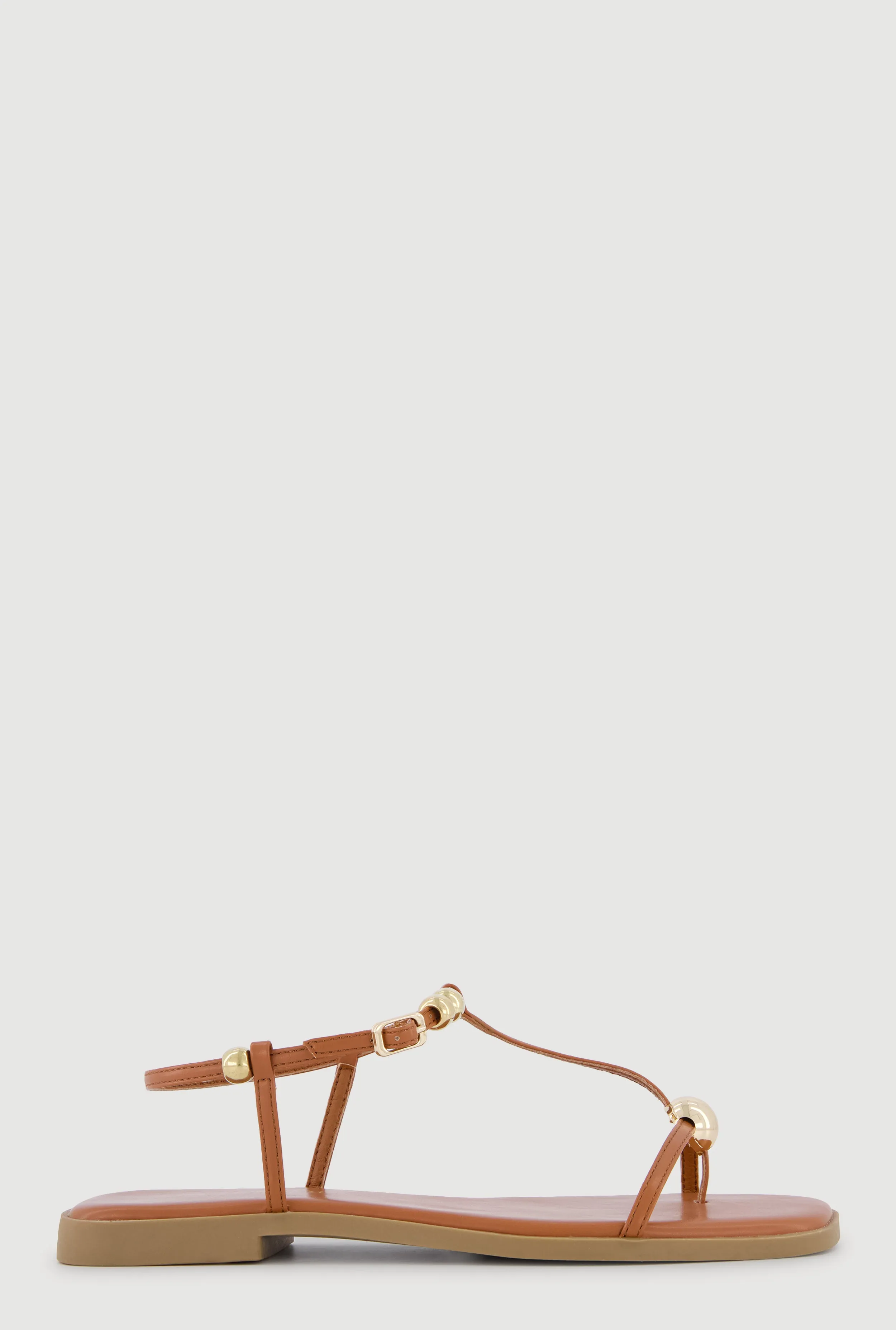 Metallic Beaded Ankle Strap Thong Sandals sold by Rainbow product image thumbnail 2