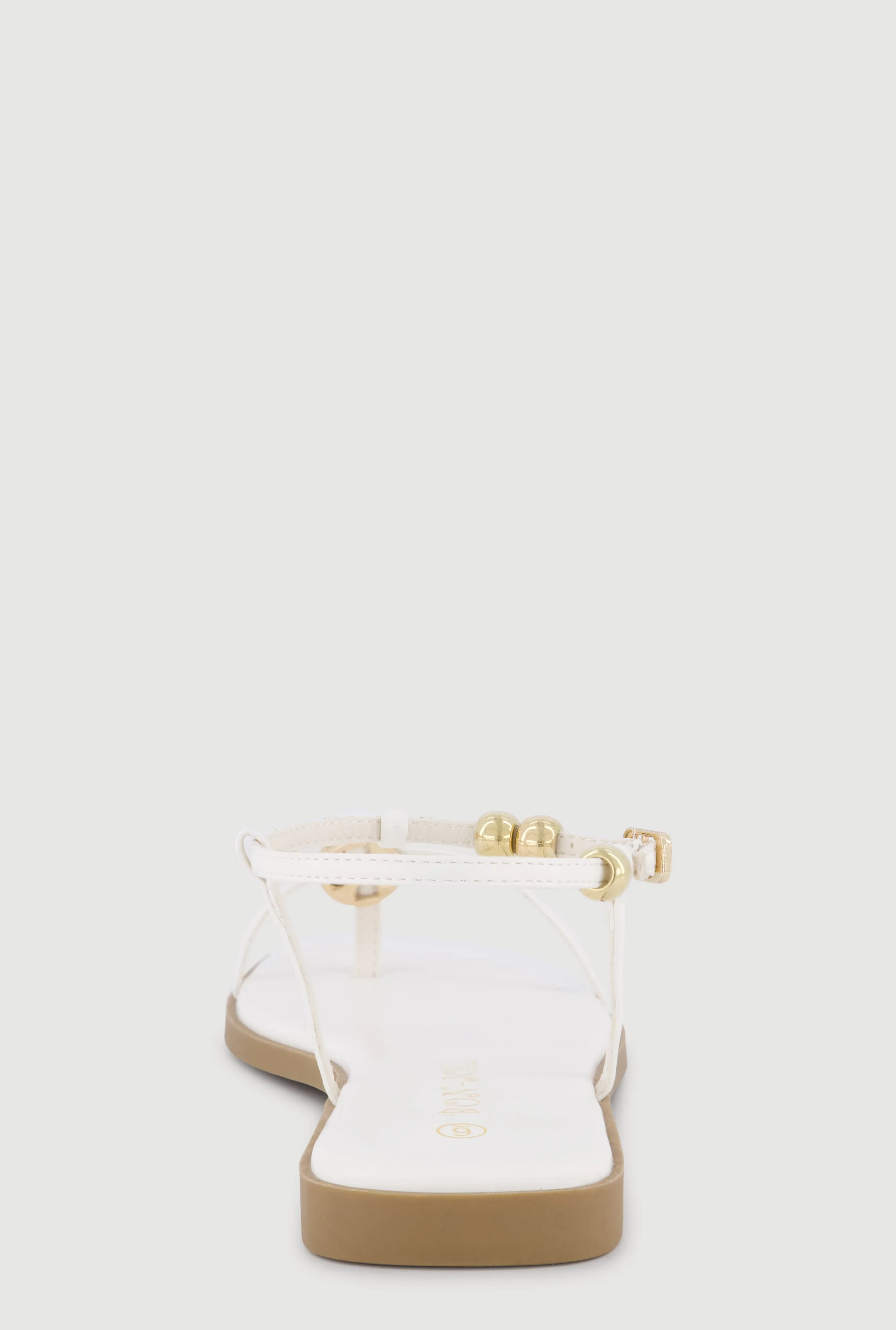 Metallic Beaded Ankle Strap Thong Sandals sold by Rainbow product image thumbnail 3