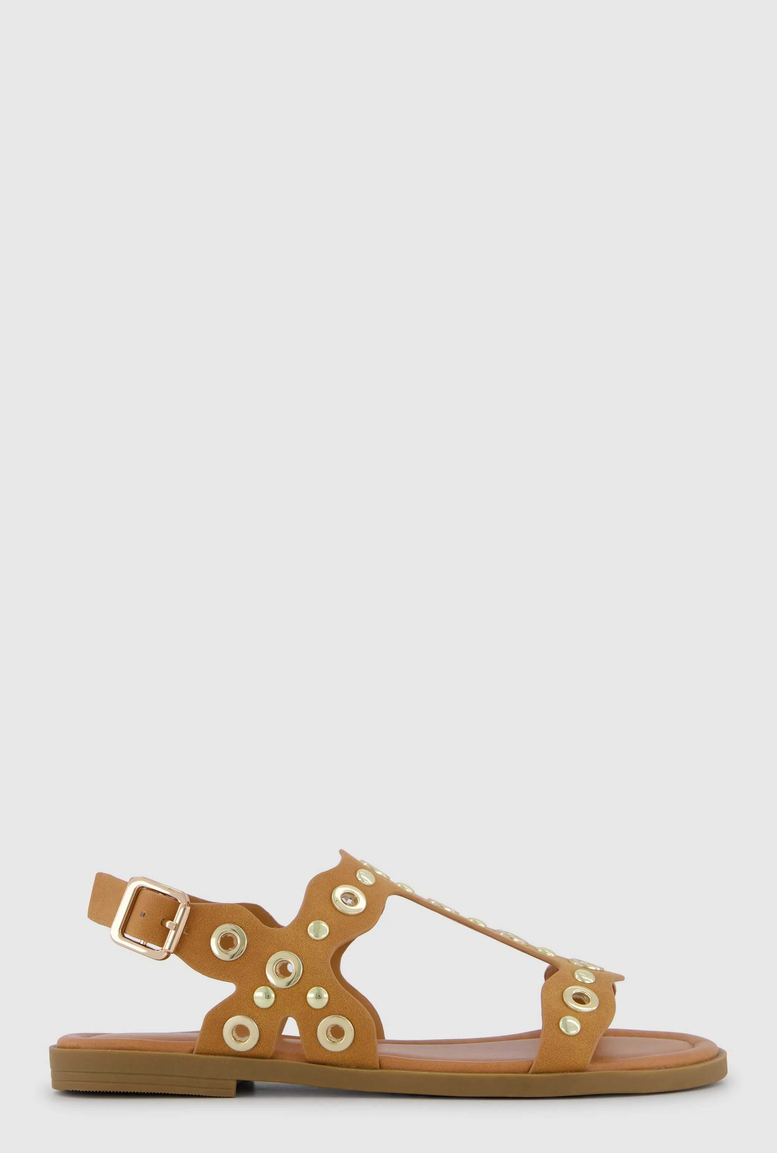 Metallic Grommet Ankle Strap Open Toe Sandals sold by Rainbow product image thumbnail 2