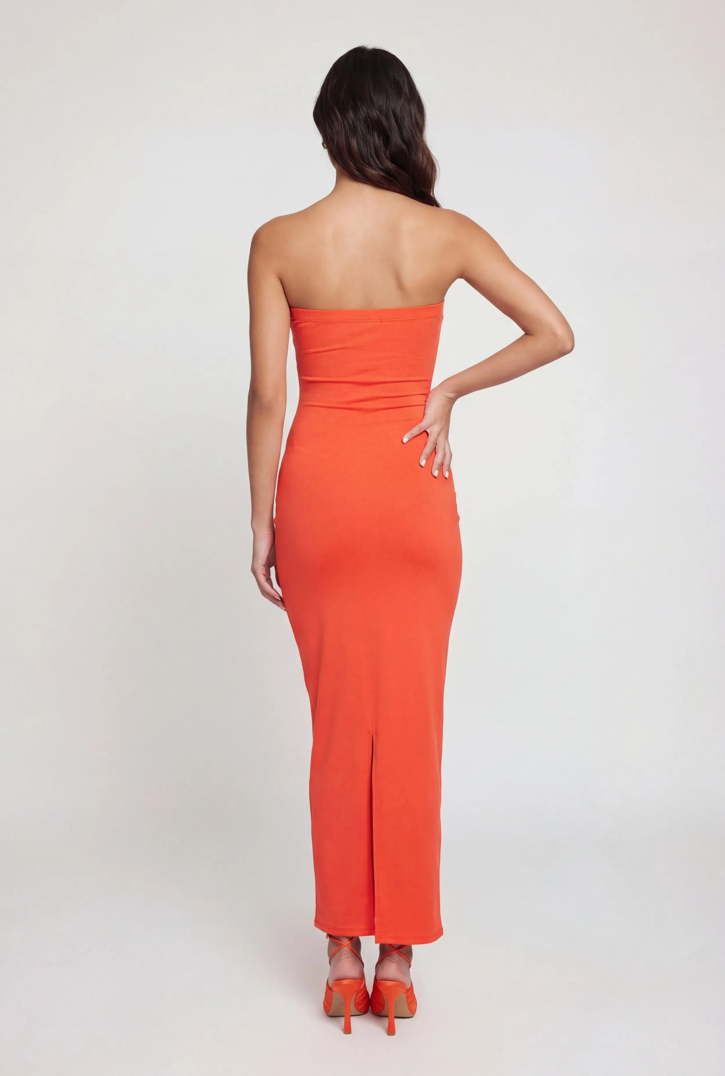Back Slit Tube Maxi Dress sold by Rainbow product image thumbnail 2