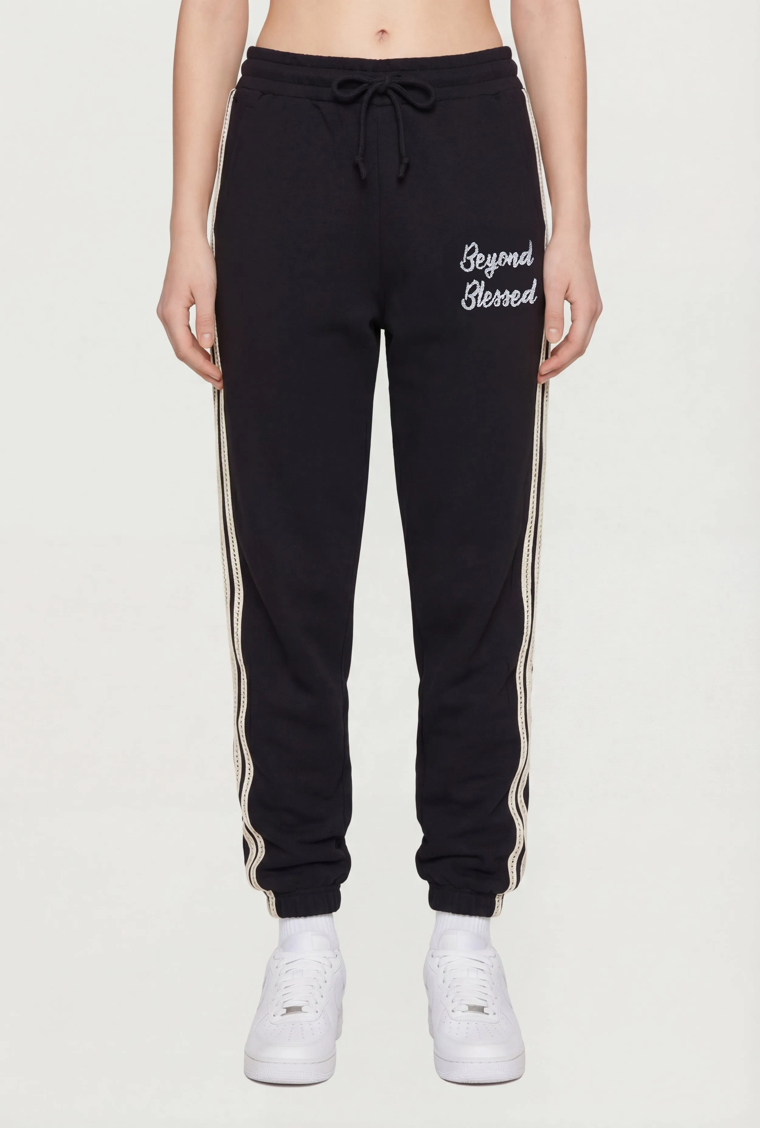Beyond Blessed Graphic Drawstring Waist Joggers sold by Rainbow product image thumbnail 2