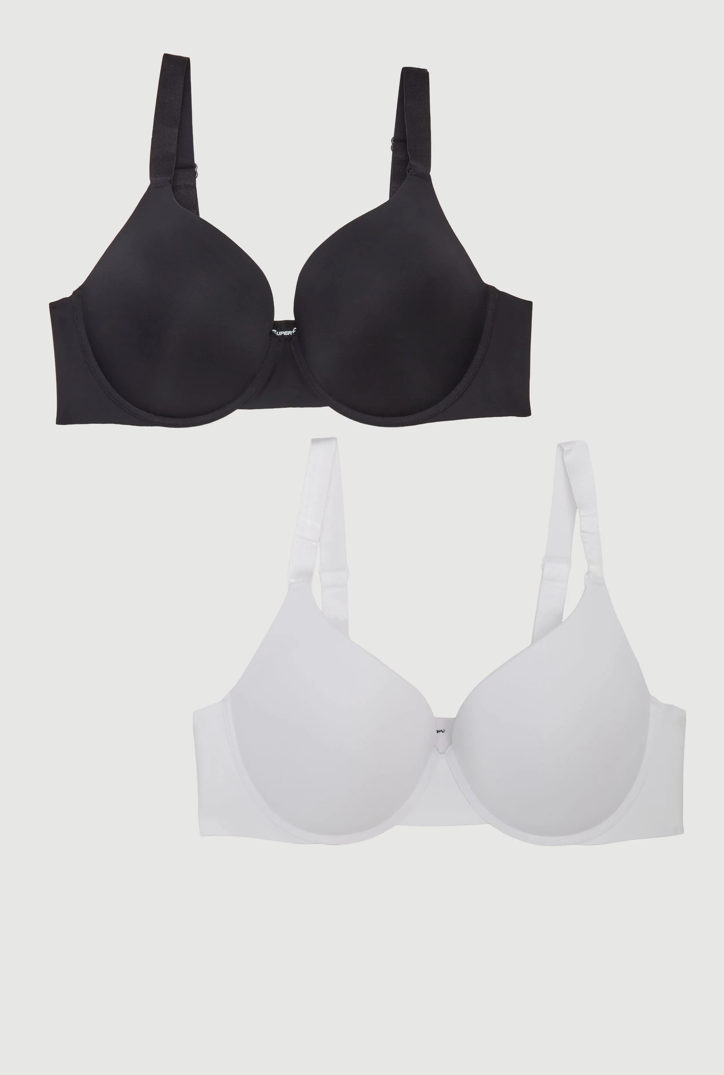 Plus Size Full Coverage T-Shirt Bras 2 Pack sold by Rainbow