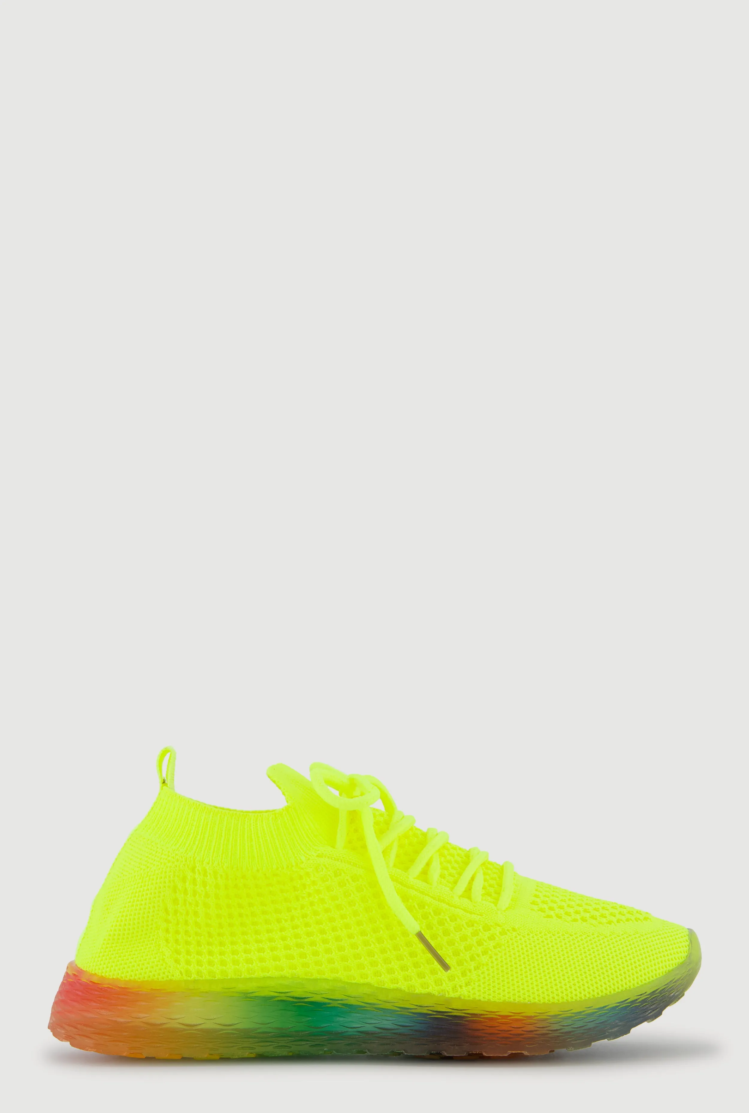 Textured Knit Lace Up Sneakers sold by Rainbow product image thumbnail 2