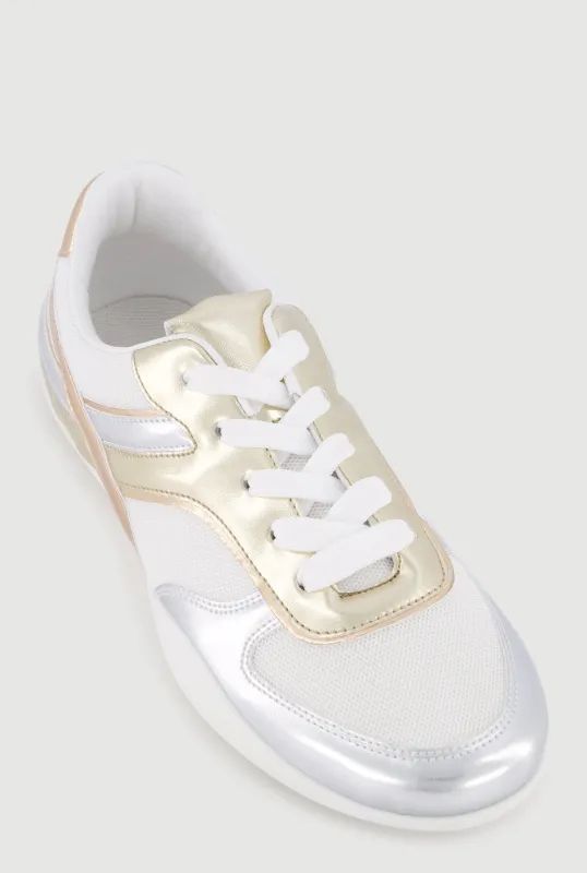 Contrast Low Top Sneakers made by Rainbow