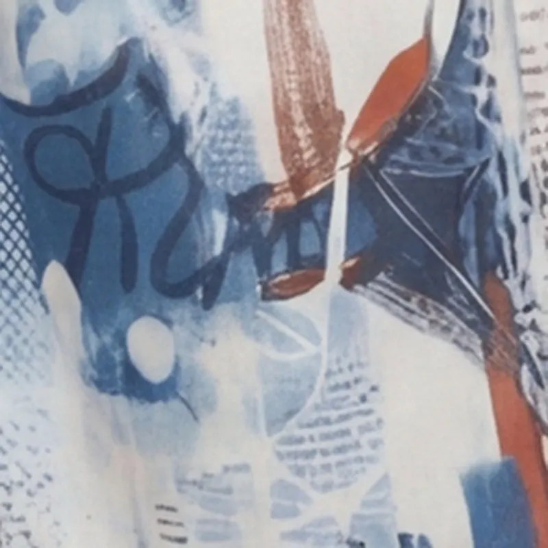 Plus Size High Waisted Printed Satin Palazzo Pants sold by Rainbow product image thumbnail 4