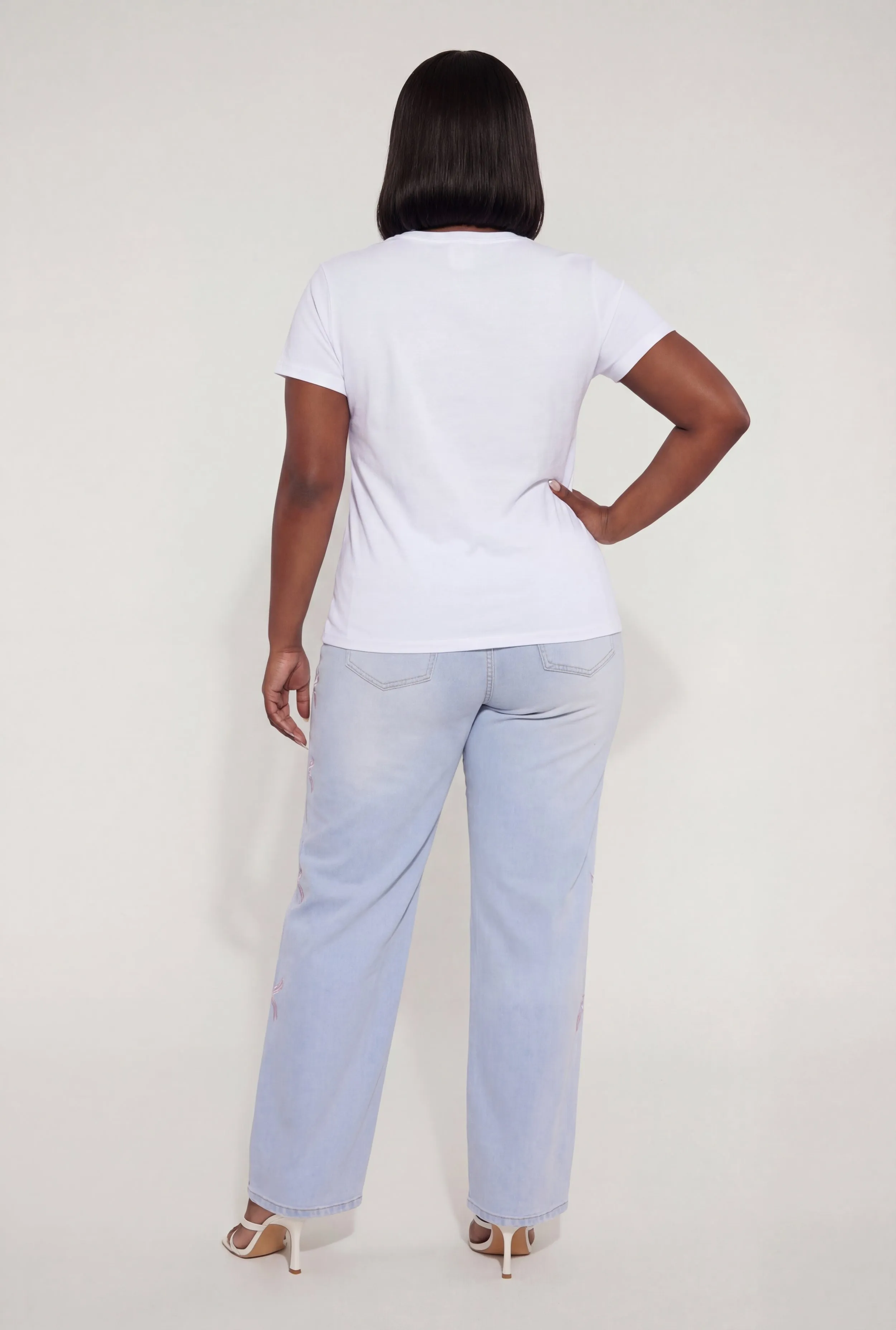 Plus Size American Motorcycles Slashed Chain Detail Tee sold by Rainbow product image thumbnail 3