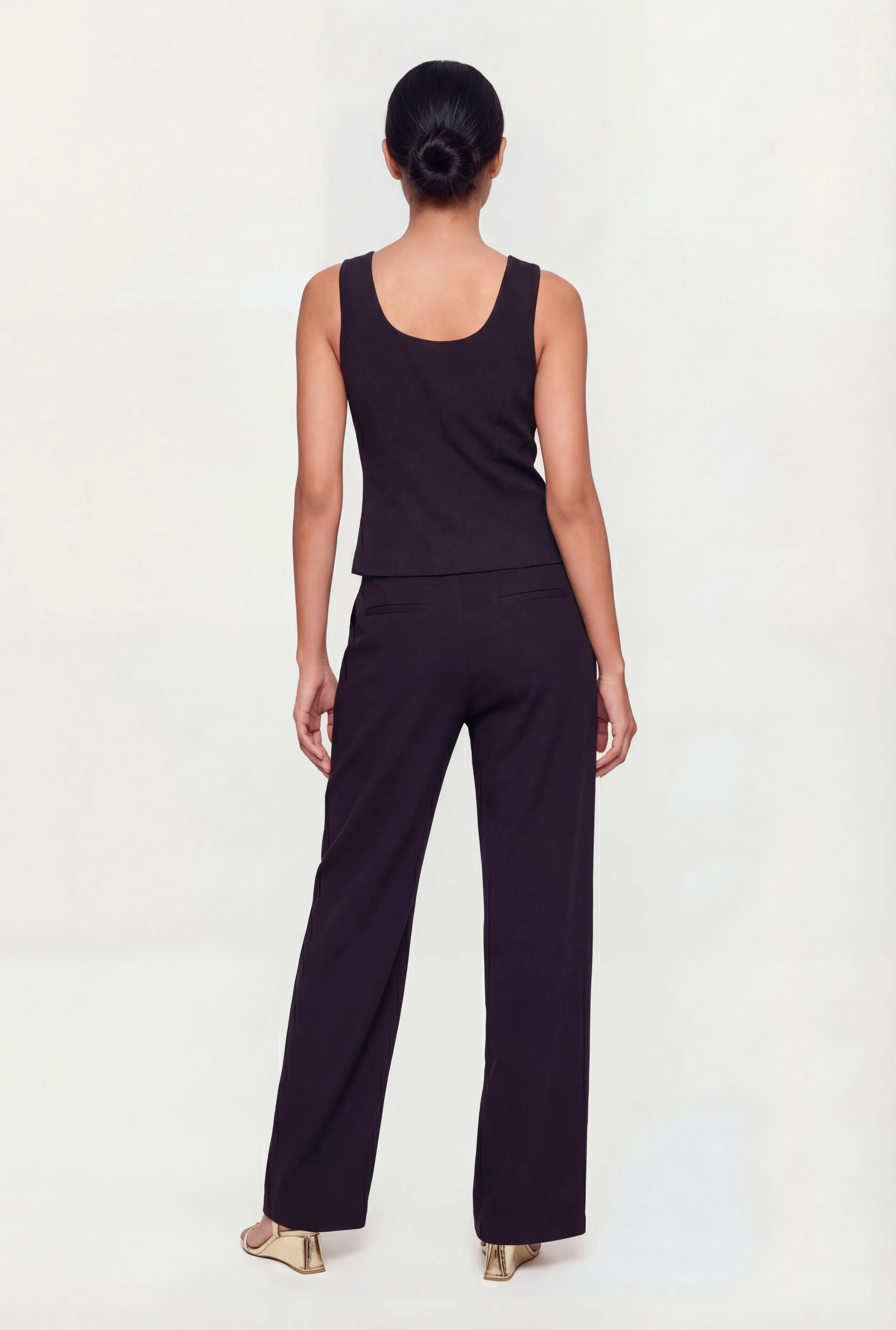 High Waisted Pleated Wide Leg Dress Pants sold by Rainbow product image thumbnail 5