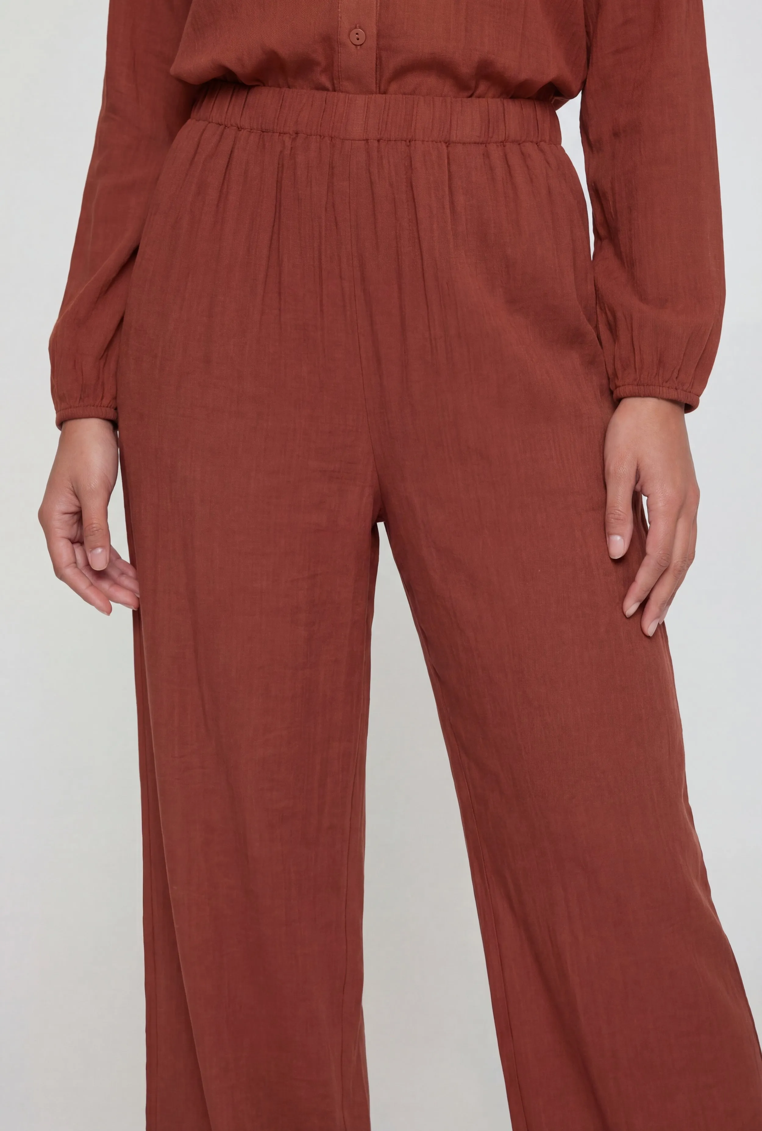 Textured Knit High Waisted Wide Leg Pants sold by Rainbow product image thumbnail 3