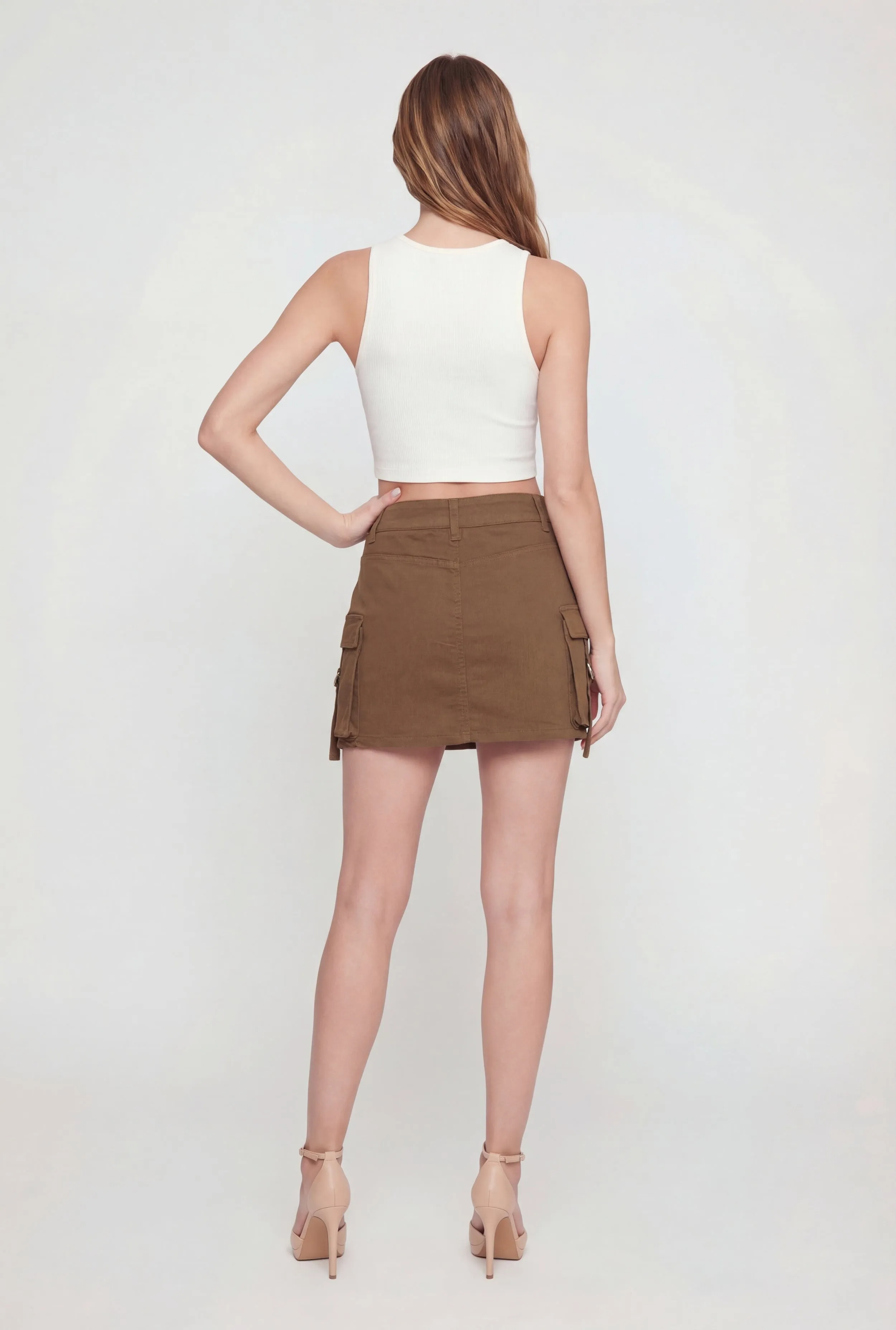 WAX Twill Cargo Mini Skirt sold by Rainbow product image thumbnail 5