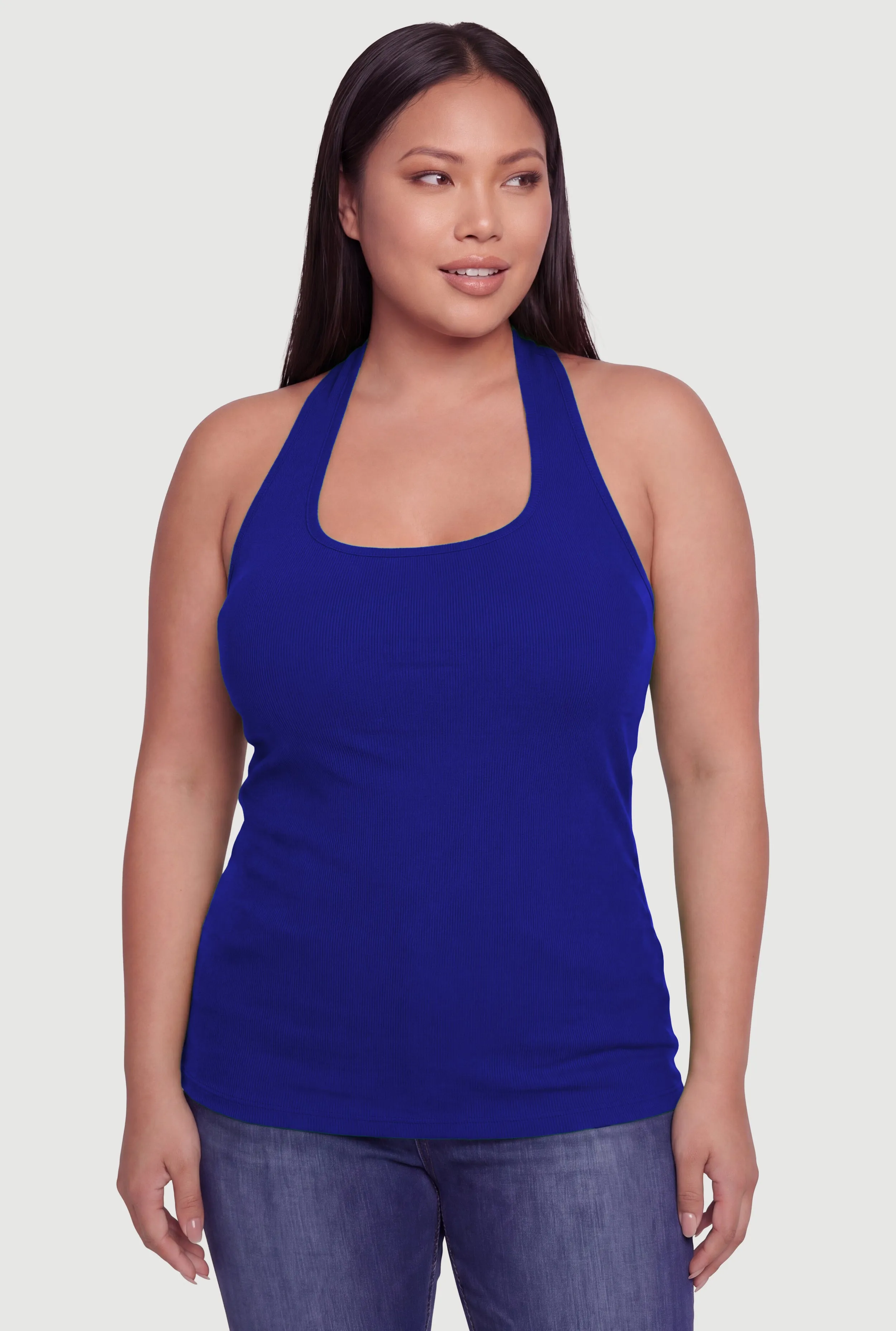 Plus Size Ribbed Knit Halter Top sold by Rainbow product image thumbnail 2