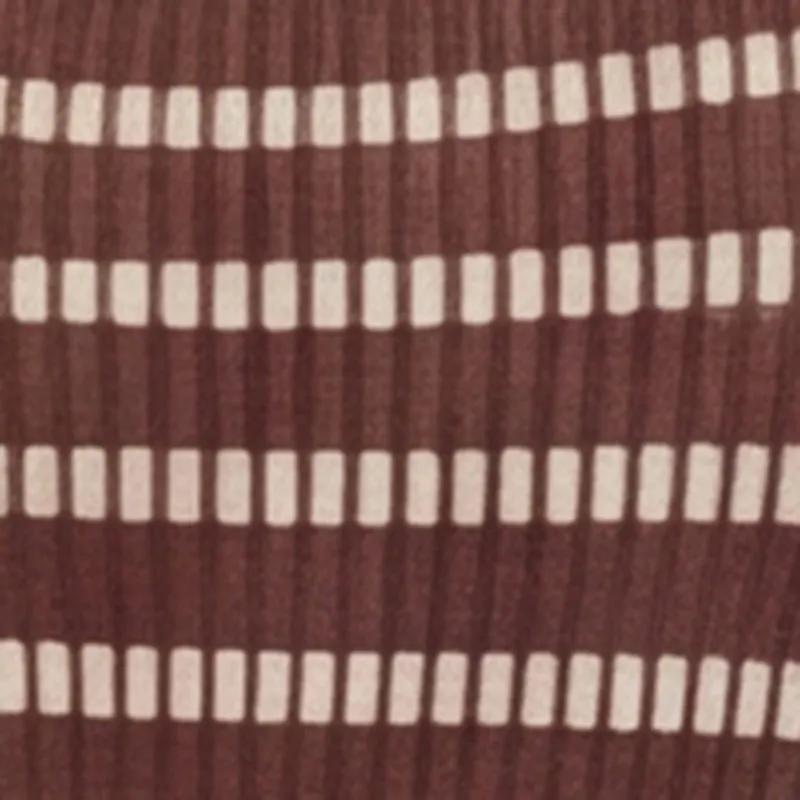 Striped Ribbed Knit Strapless Maxi Dress with Back Slit sold by Rainbow product image thumbnail 3