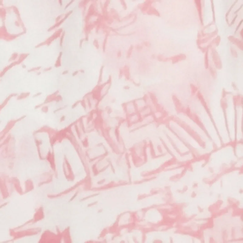 Toile de Jouy Print Ruched Mesh Halter Mini Dress sold by Rainbow product image thumbnail 3