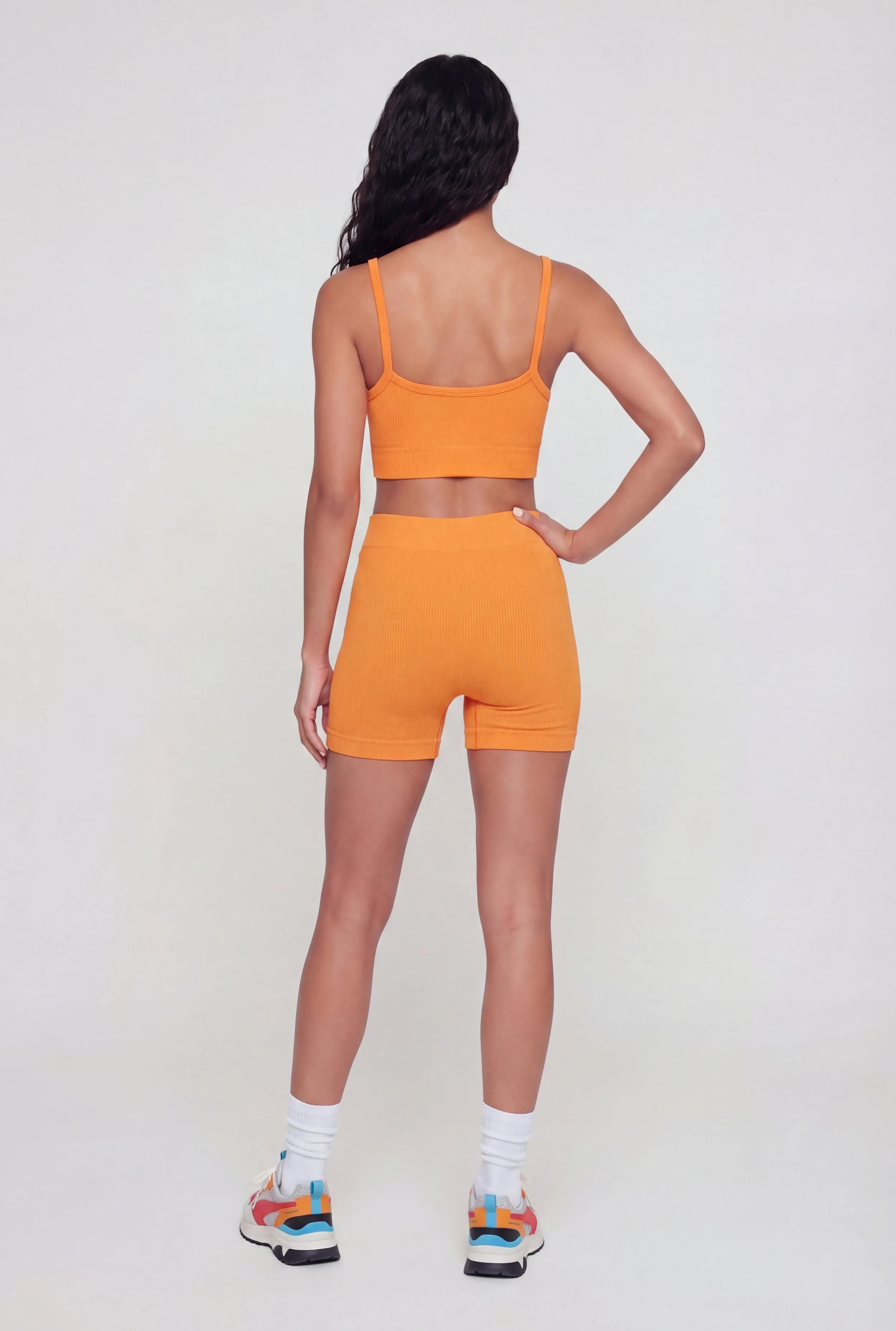 Seamless Ribbed Knit Sports Bra sold by Rainbow product image thumbnail 5